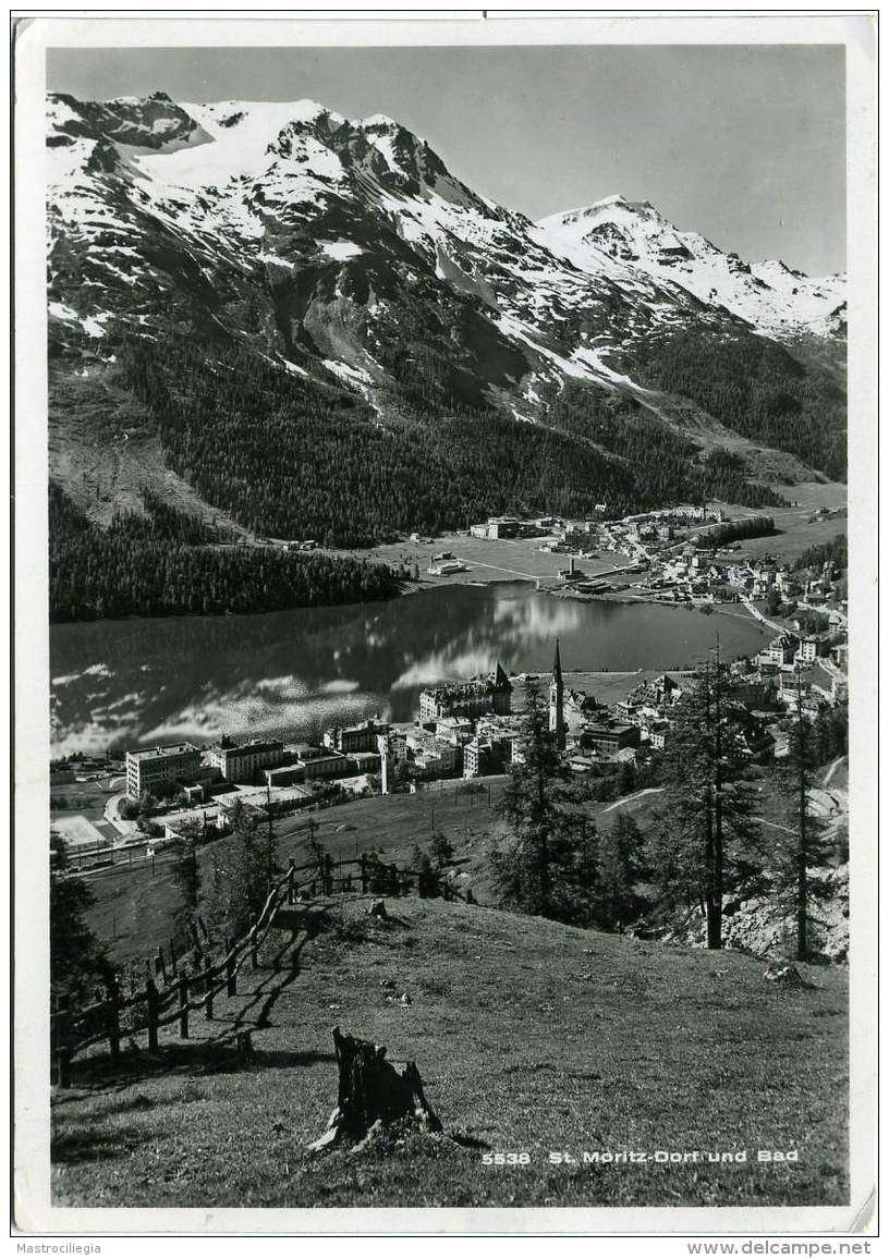 SVIZZERA  SUISSE   GR  ST. MORITZ  Dorf Und Bad - Sankt Moritz