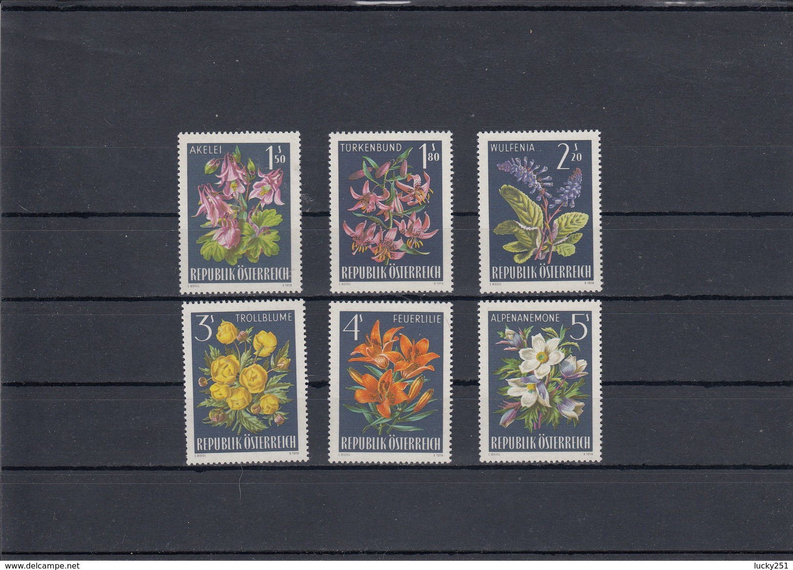 Autriche - Fleurs Diverses - Neufs** -  Année 1966 - Y.T. N° 1044/1049 - Nuovi