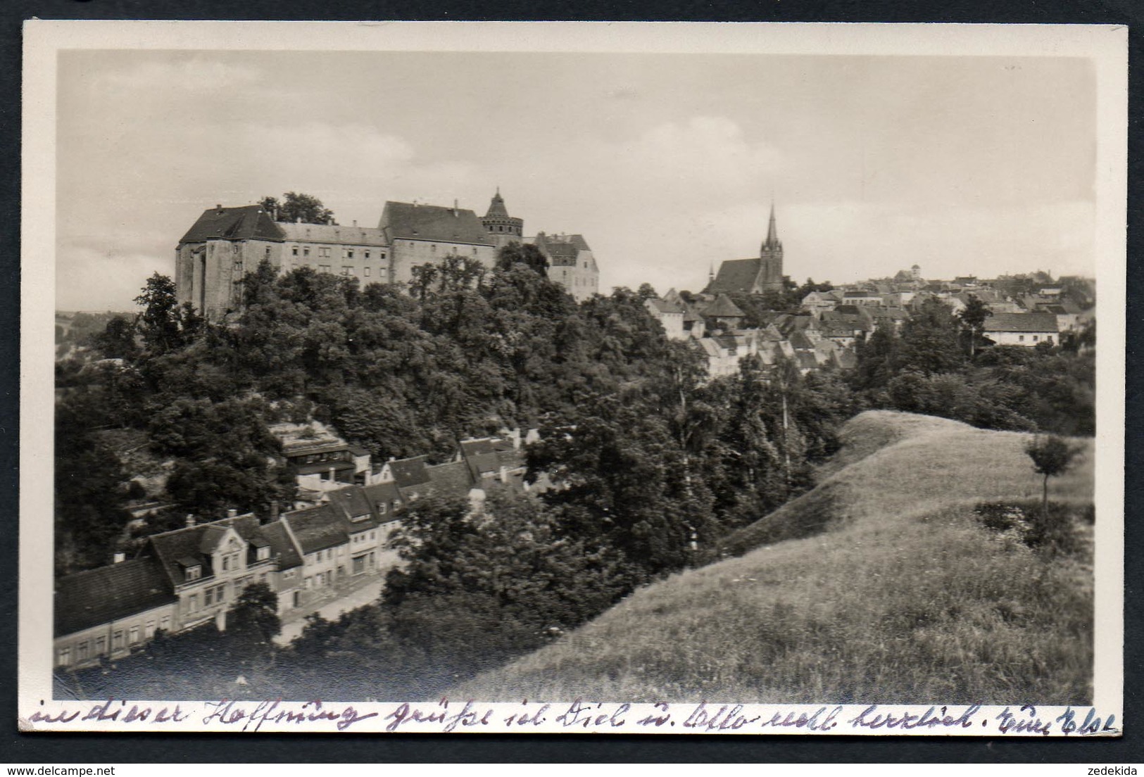 A0218 - Alte Foto Ansichtskarte - Leisnig - Landpoststempel Landpost - Gel 1958 - Leisnig