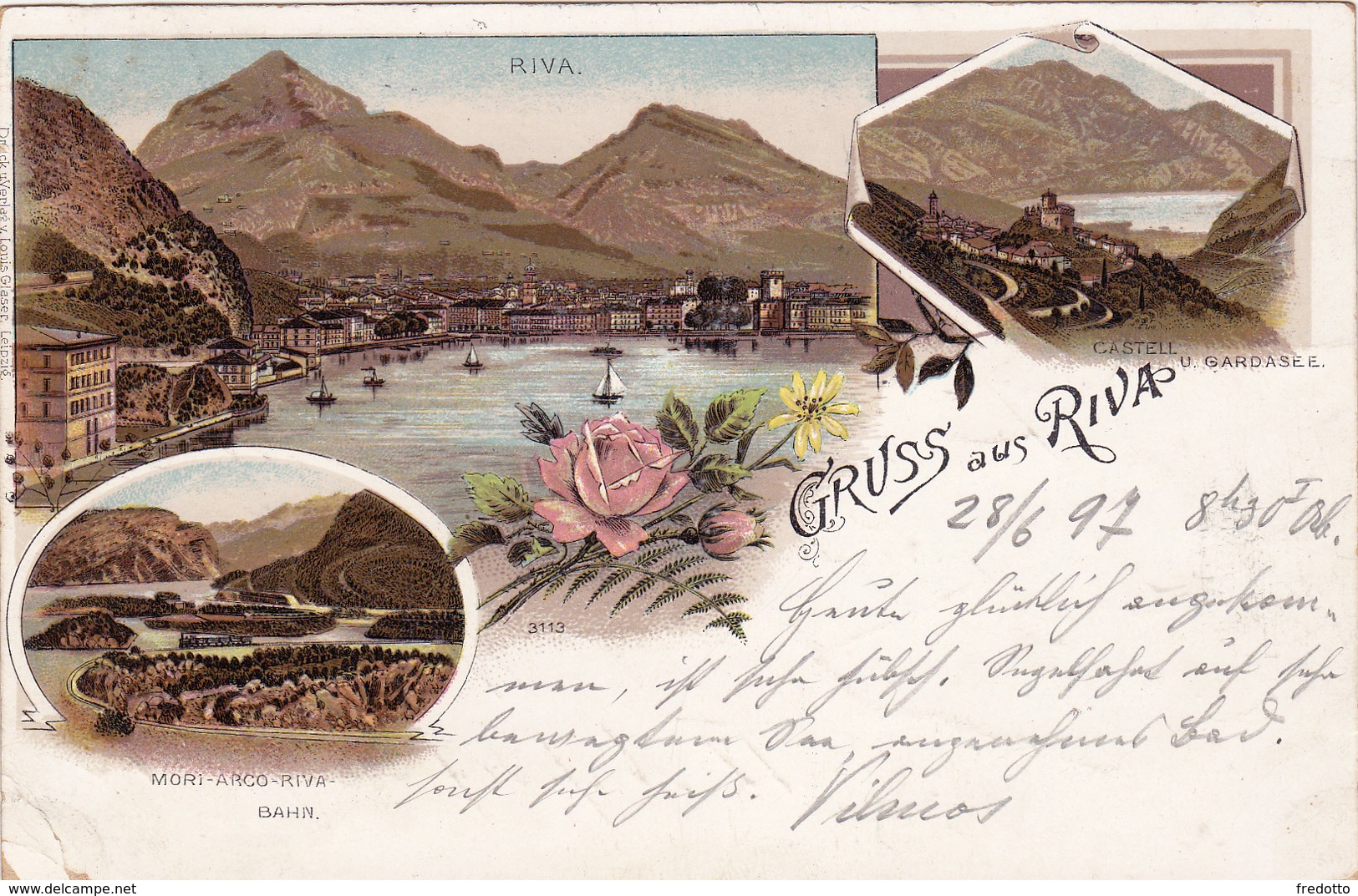 Riva - Oesterreich-Italien-Litho 1896 - Autres & Non Classés