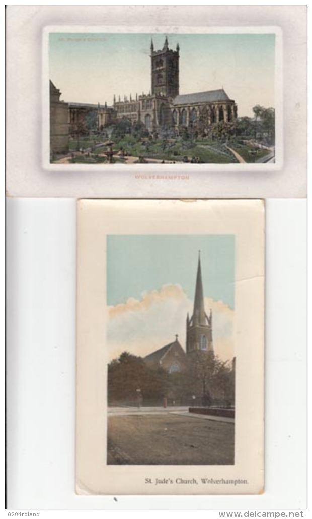 Angleterre - Staffordshire - 2 Cartes - Achat Immédiat - Wolverhampton