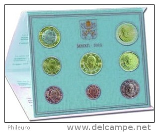 Vatican 2013 : Coffret BU Des 8 Pièces (le Dernier Avec Benoit XVI) - Vaticaanstad