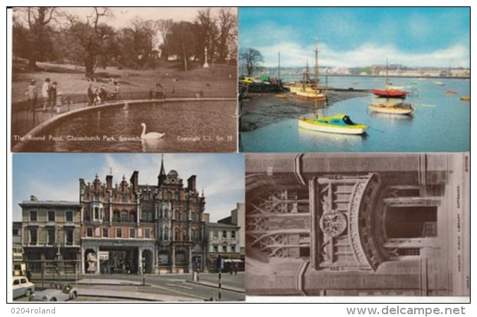 Angleterre - England - Ipsswich -4 Cartes : Achat Immédiat - Ipswich