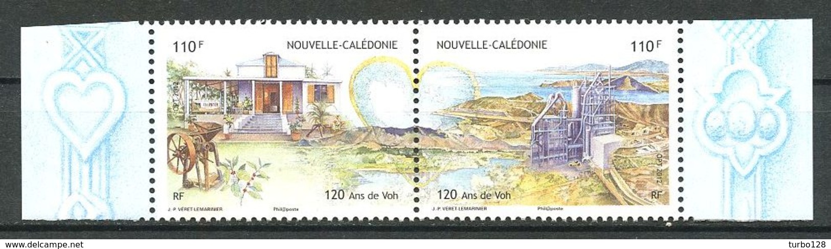 CALEDONIE 2012  N° 1143/1144 ** Neufs MNH Superbes Voh Maison Usine Paysages Landscapes - Unused Stamps
