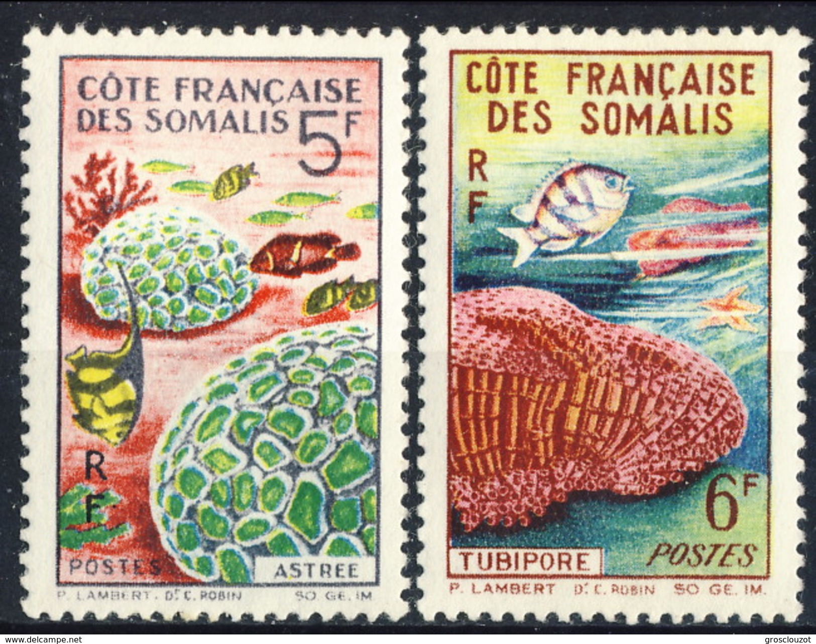 Costa Dei Somali 1963 Serie N. 316-317 MNH Cat. &euro; 5 - Unused Stamps