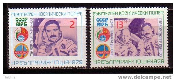 BULGARIA \ BULGARIE - 1979 - Espace - Cooperation Bulgarie - Russie - 2v** - Ungebraucht