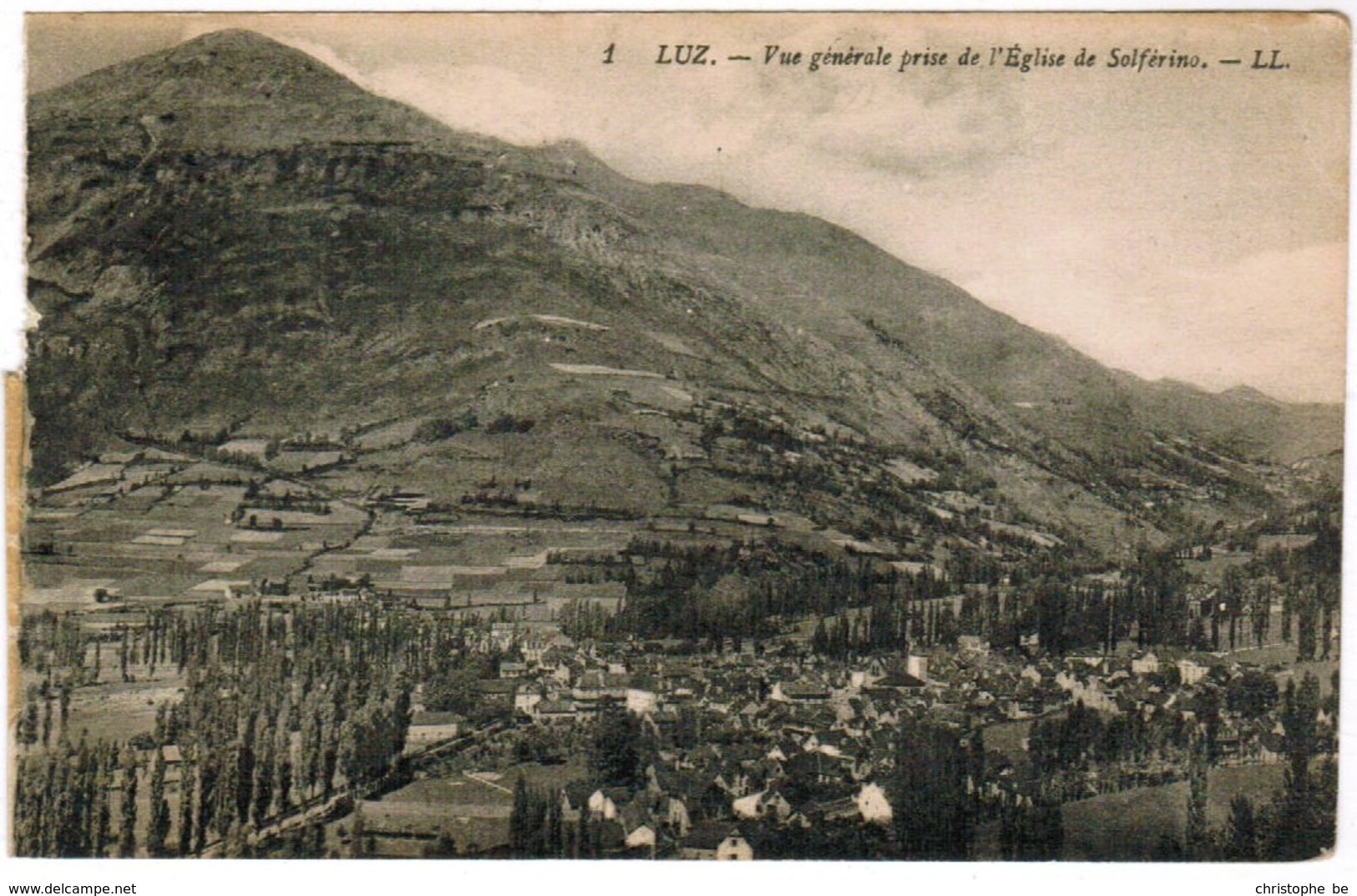 CPA Luz Saint Sauveur, Vue Générale Prise De L'Eglise De Solférino (pk32528) - Luz Saint Sauveur