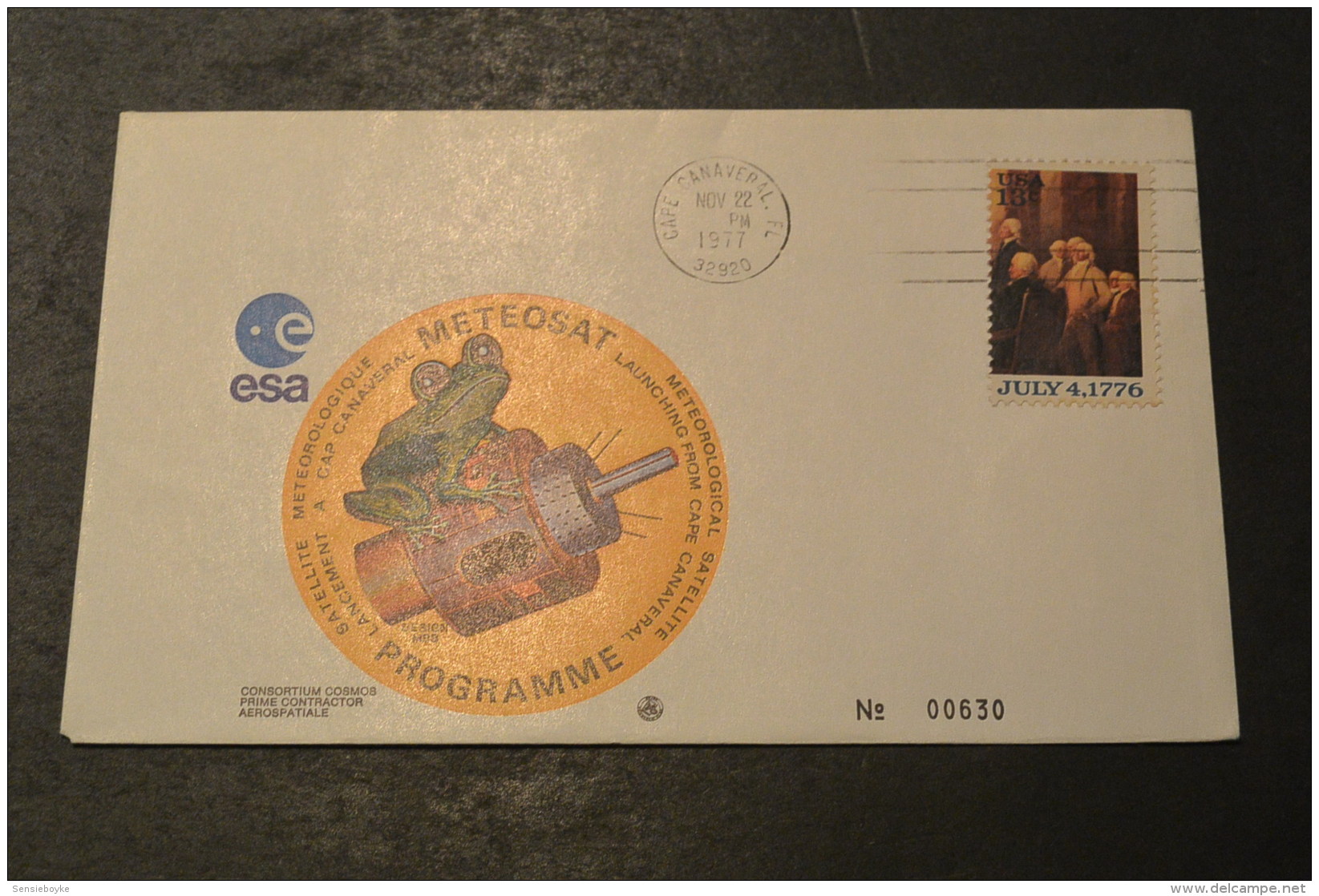 Ru664- FDC -USA -1977- ESA- Meteosat Programme - Estados Unidos