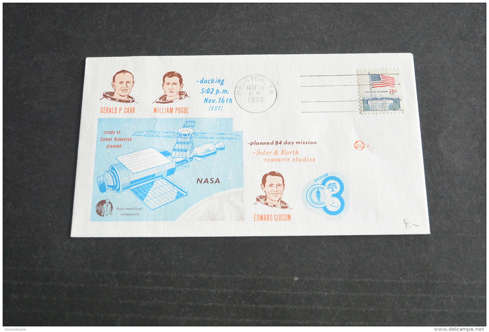 Ru795- FDC - - USA- 1973- NASA - Planned 84 Day Mission  - Carr  Gibson And Pogue - USA