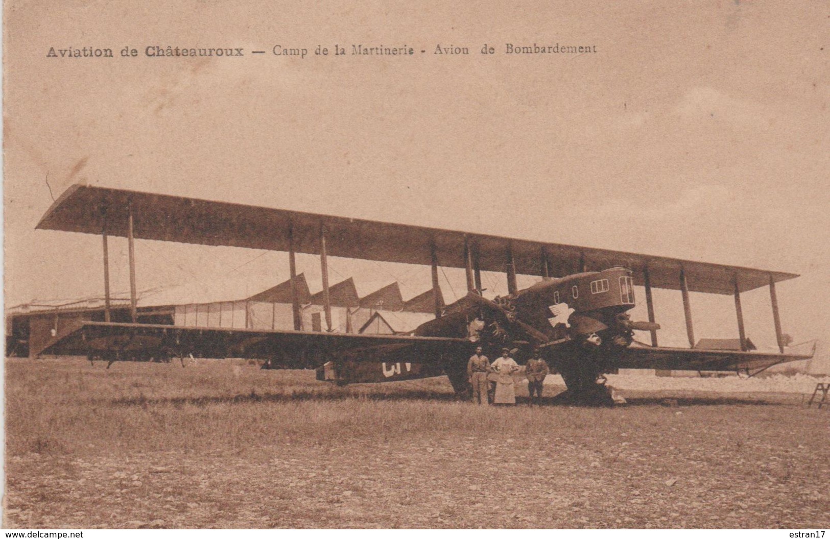 36 CHATEAUROUX CAMP DE LA MARTINERIE AVION DE BOMBARDEMENT - Chateauroux