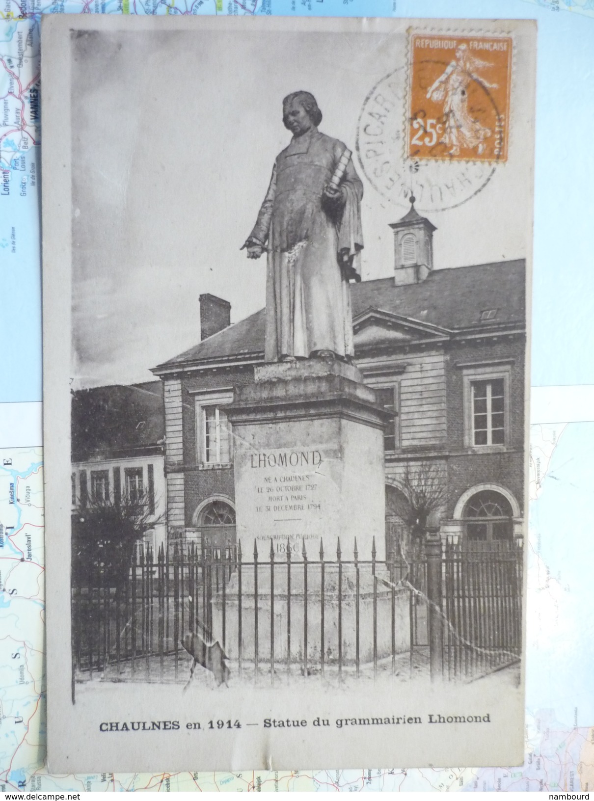 Statue Du Grammairien Lhomond - Chaulnes