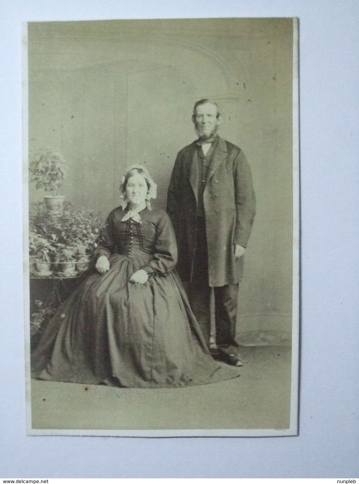 CDV - Husband And Wife Portrait - J. Weston - Folkestone - Anciennes (Av. 1900)