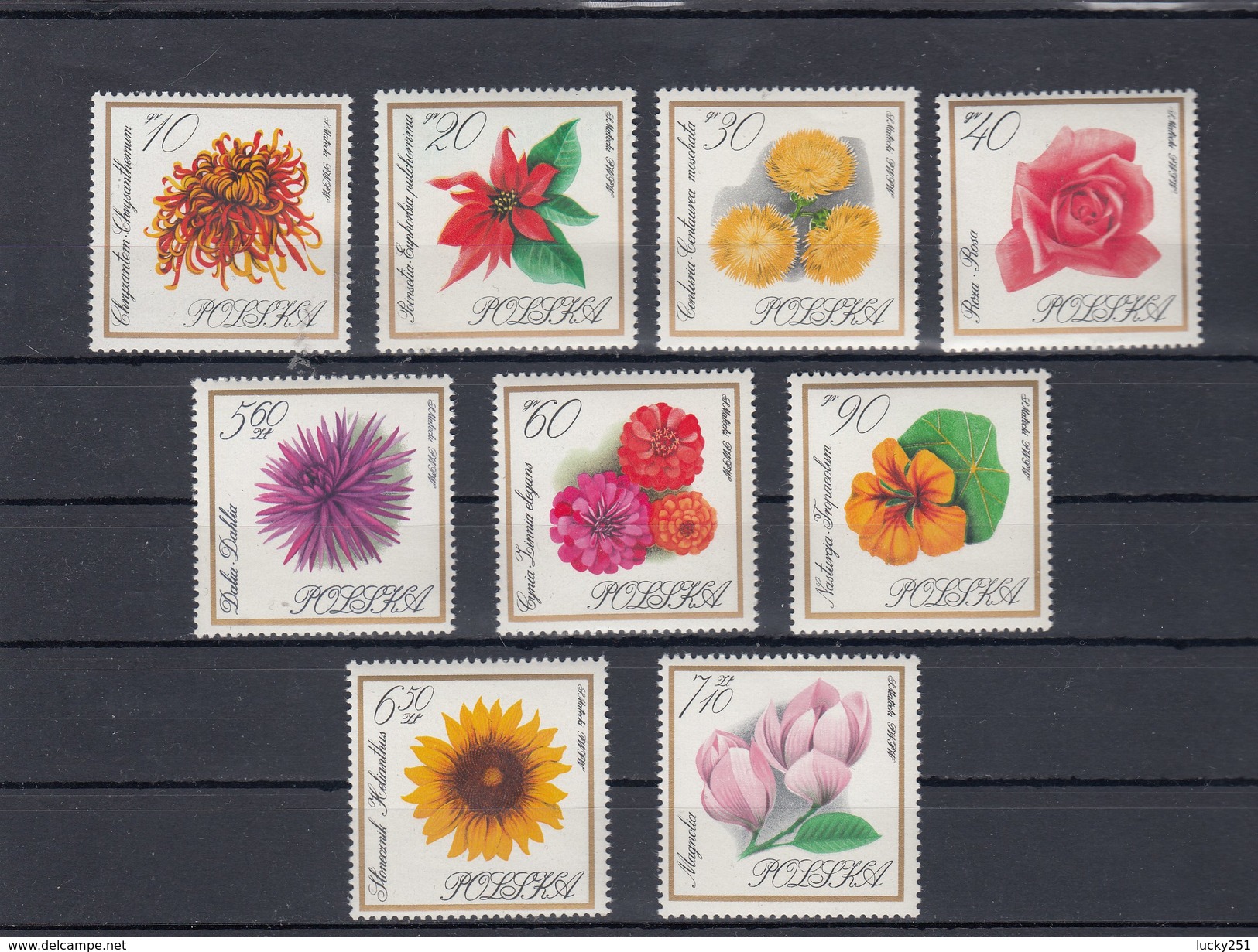 Pologne - Fleurs Diverses - Neufs** - Année 1966 - Y.T. N° 1546/1554 - Neufs