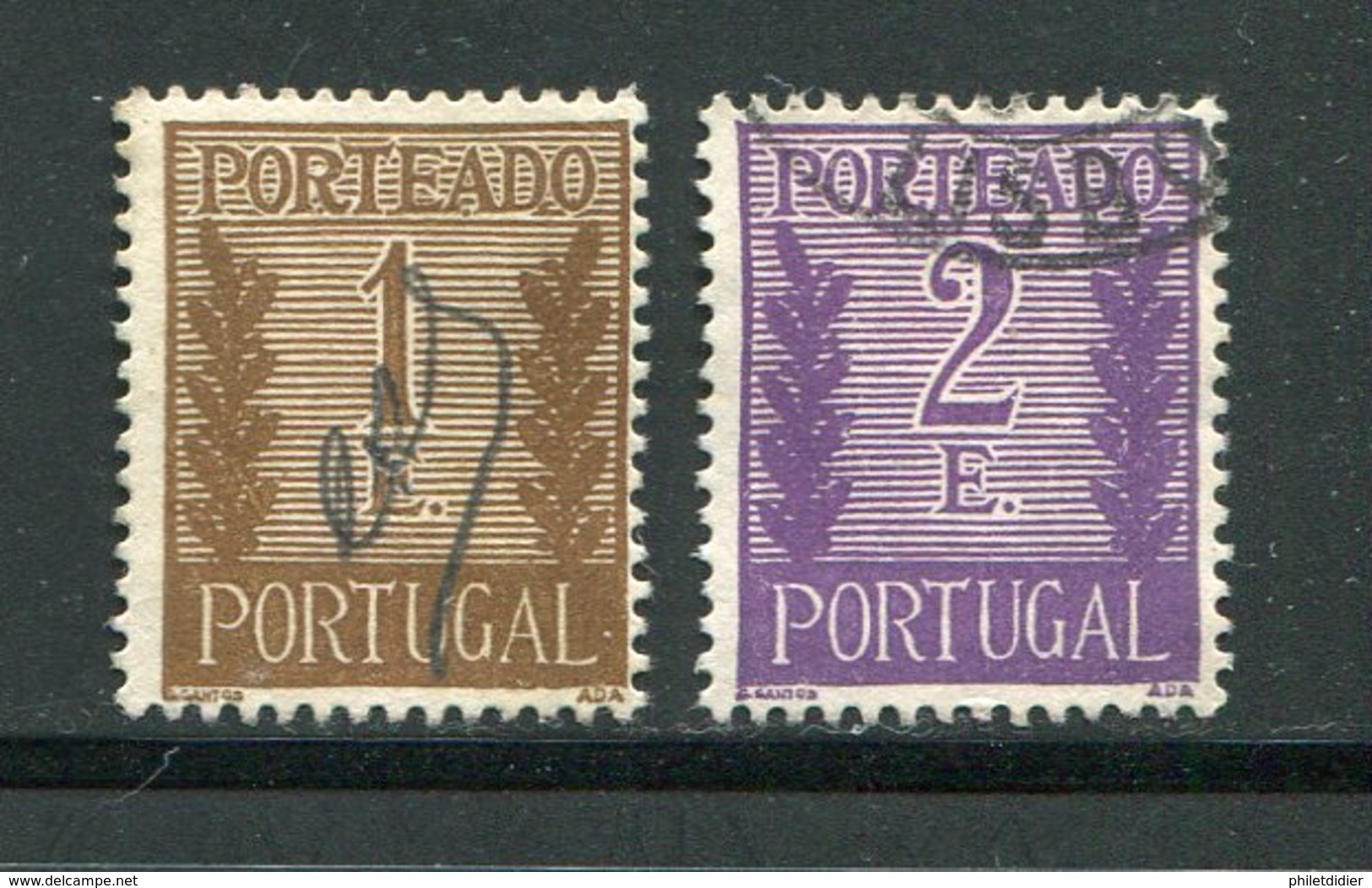 Portugal Taxe Y&T N°66-67 Oblitérés - Gebraucht