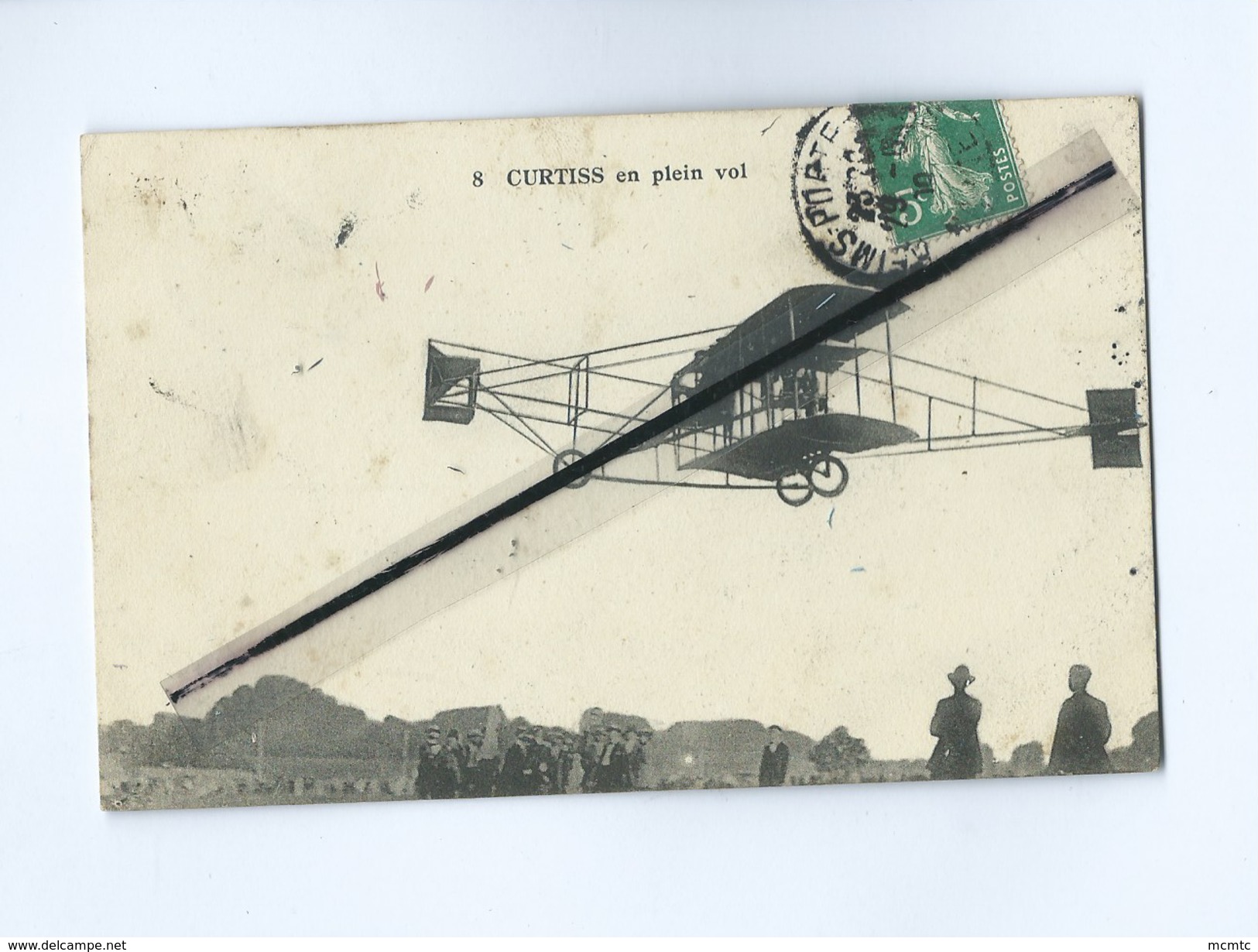 CPA - Avion , Aviation , Aviateur - Curtiss En Plein Vol - Autres & Non Classés