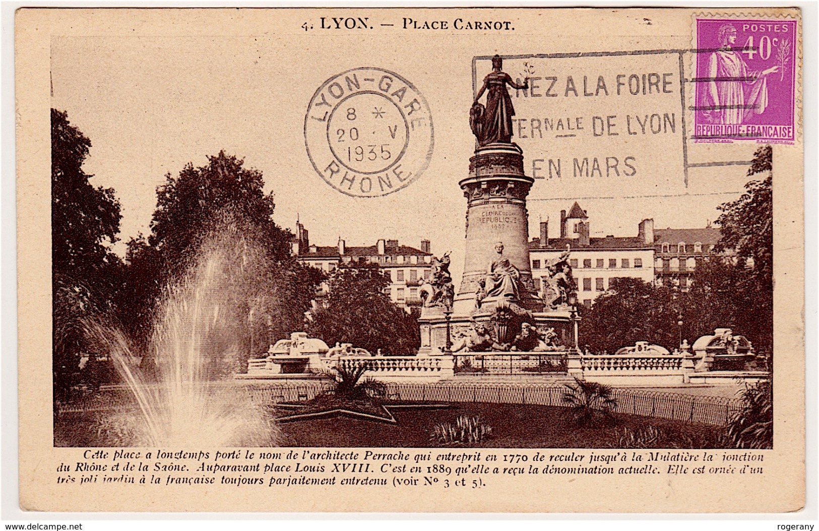 LYON .... PLACE CARNOT - Lyon 2