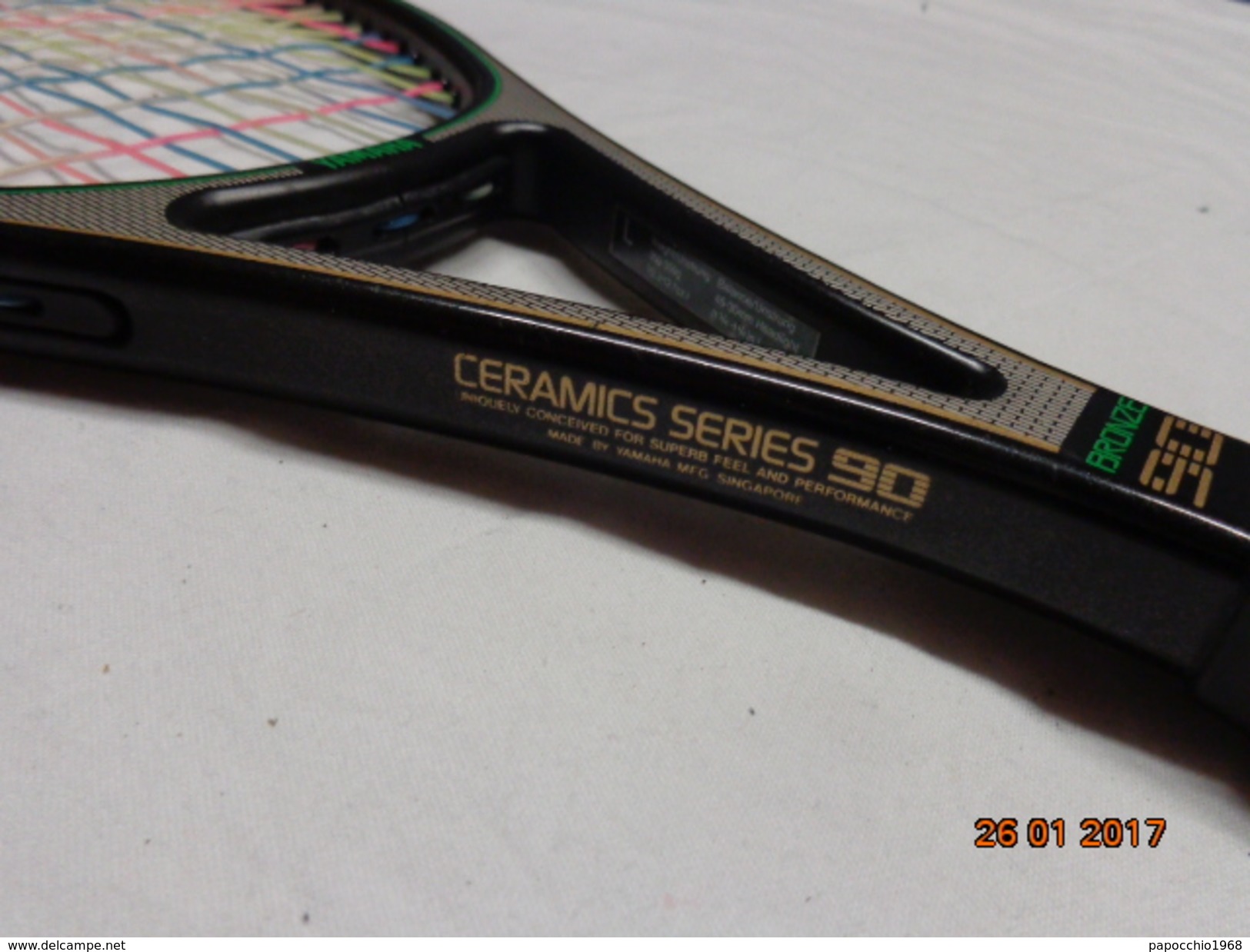 YAMAHA BRONZE 90  RACCHETTA DA TENNIS VINTAGE EPOCA RAQUETTE RACKET - Abbigliamento, Souvenirs & Varie