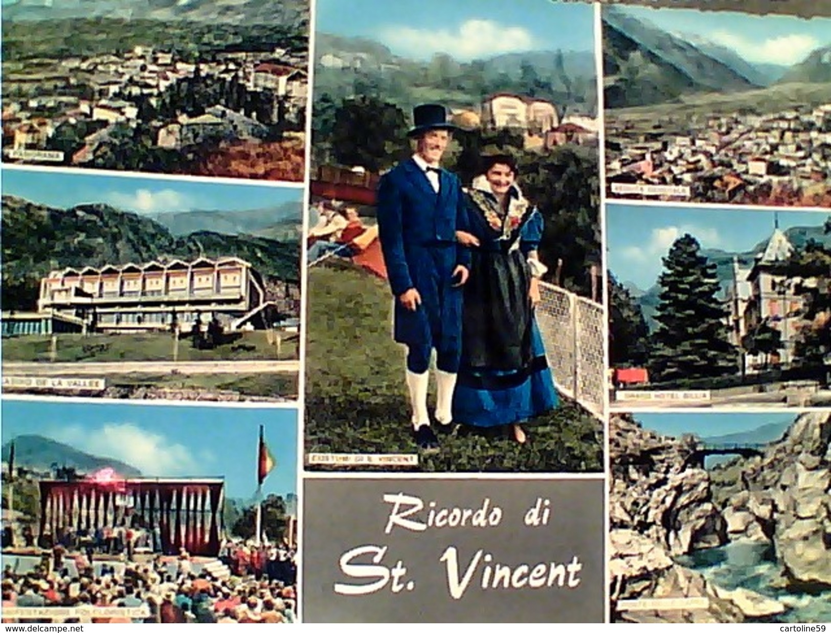 5 CARD VALLE D'AOSTA SAN ST  VINCENT  VBN1953/75    FY11378 - Altri & Non Classificati