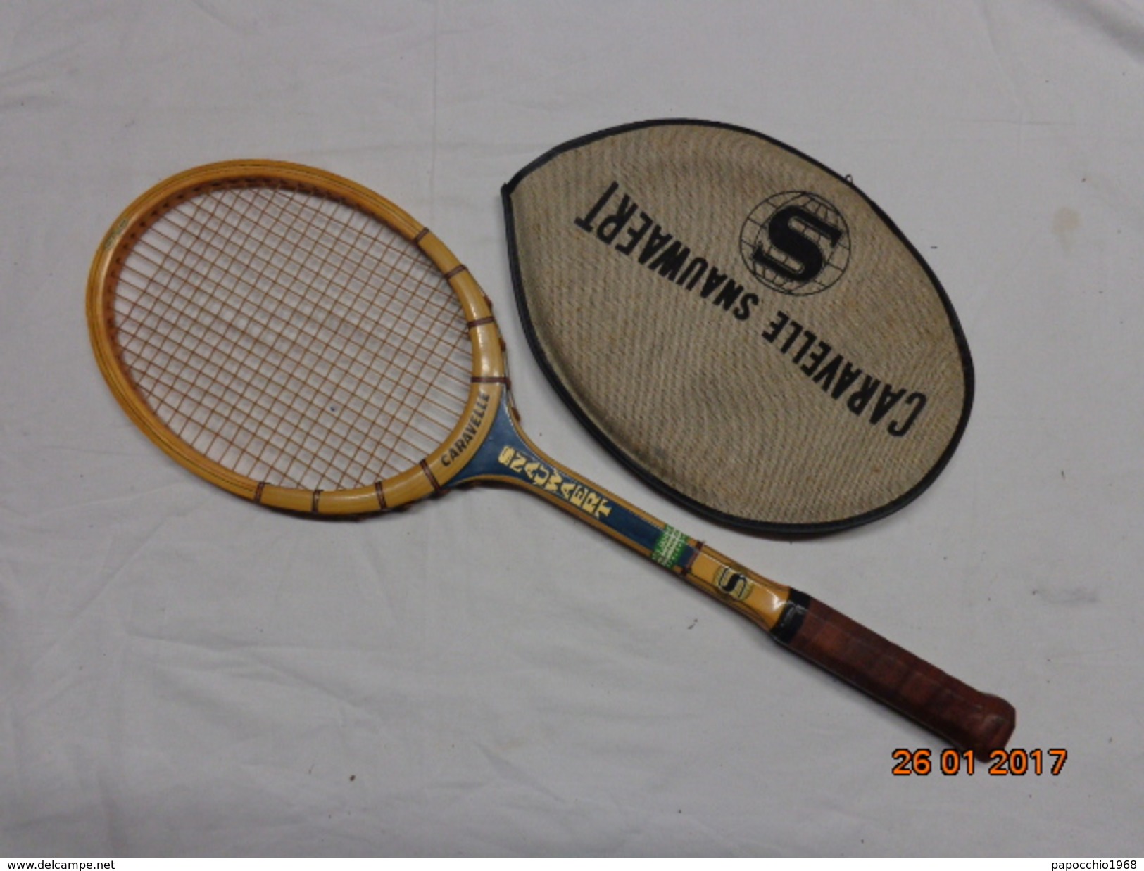 SNAUWAERT CARAVELLE  RACCHETTA DA TENNIS VINTAGE EPOCA RAQUETTE RACKET - Abbigliamento, Souvenirs & Varie