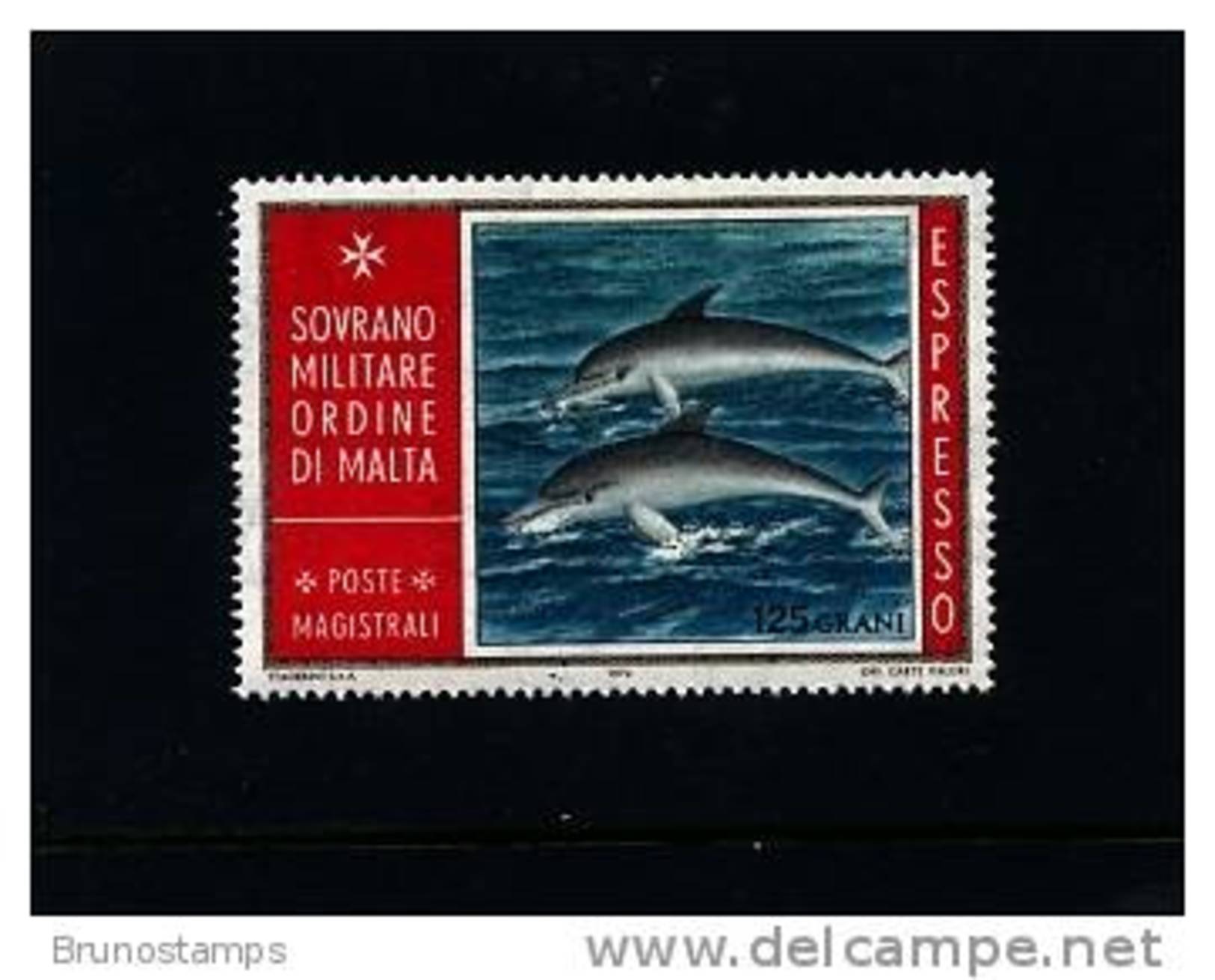 S.M.O.M. - 1975  DOLPHINS  125 G.  MINT NH - Malte (Ordre De)