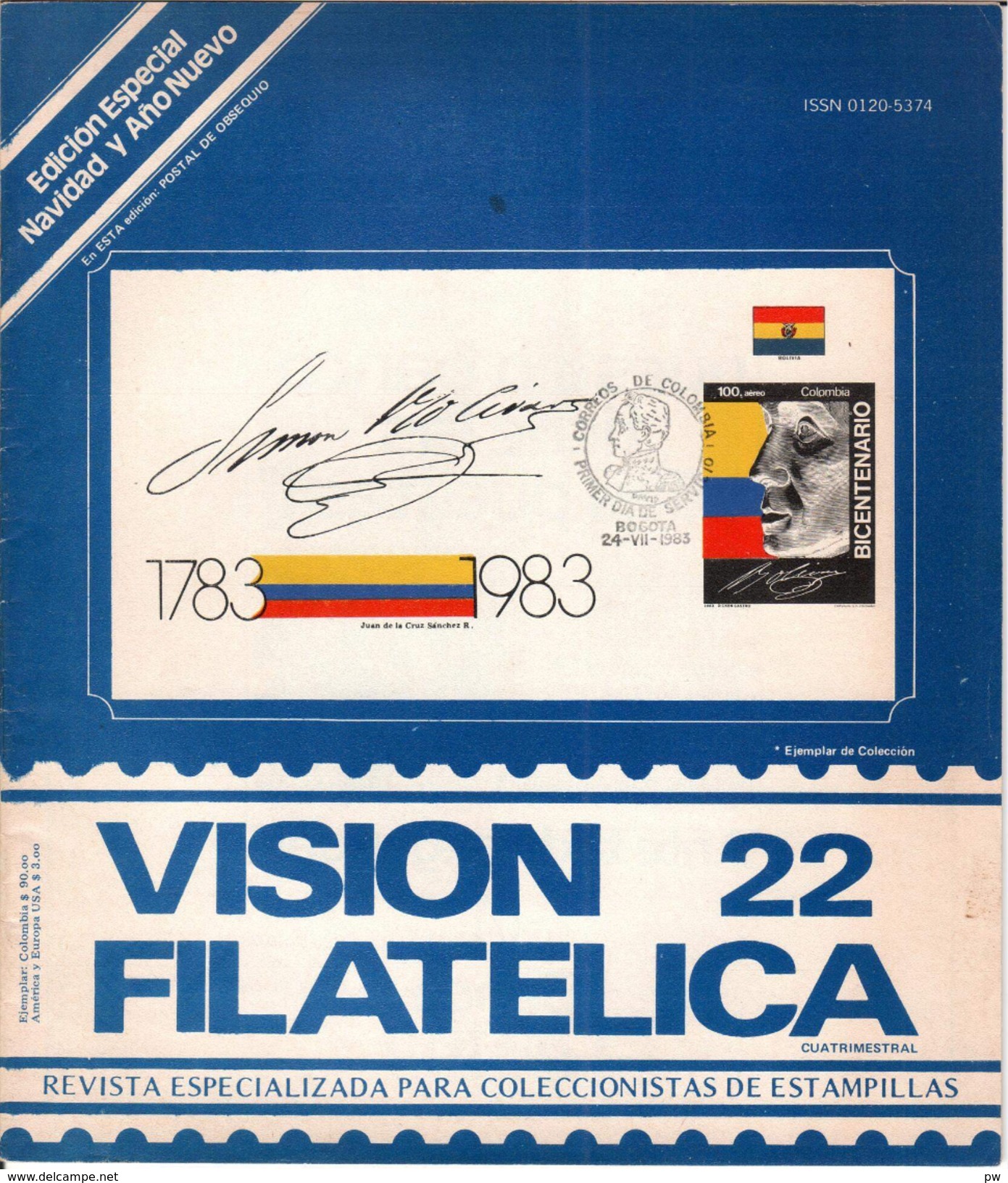 REVUE VISION FILATELICA  N° 22 De Mars 1983 - Espagnol (àpd. 1941)