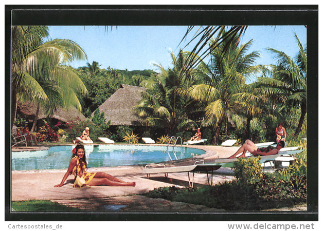 CPA Tahiti, Hotel, La Piscine, The Swimming Pool - Tahiti