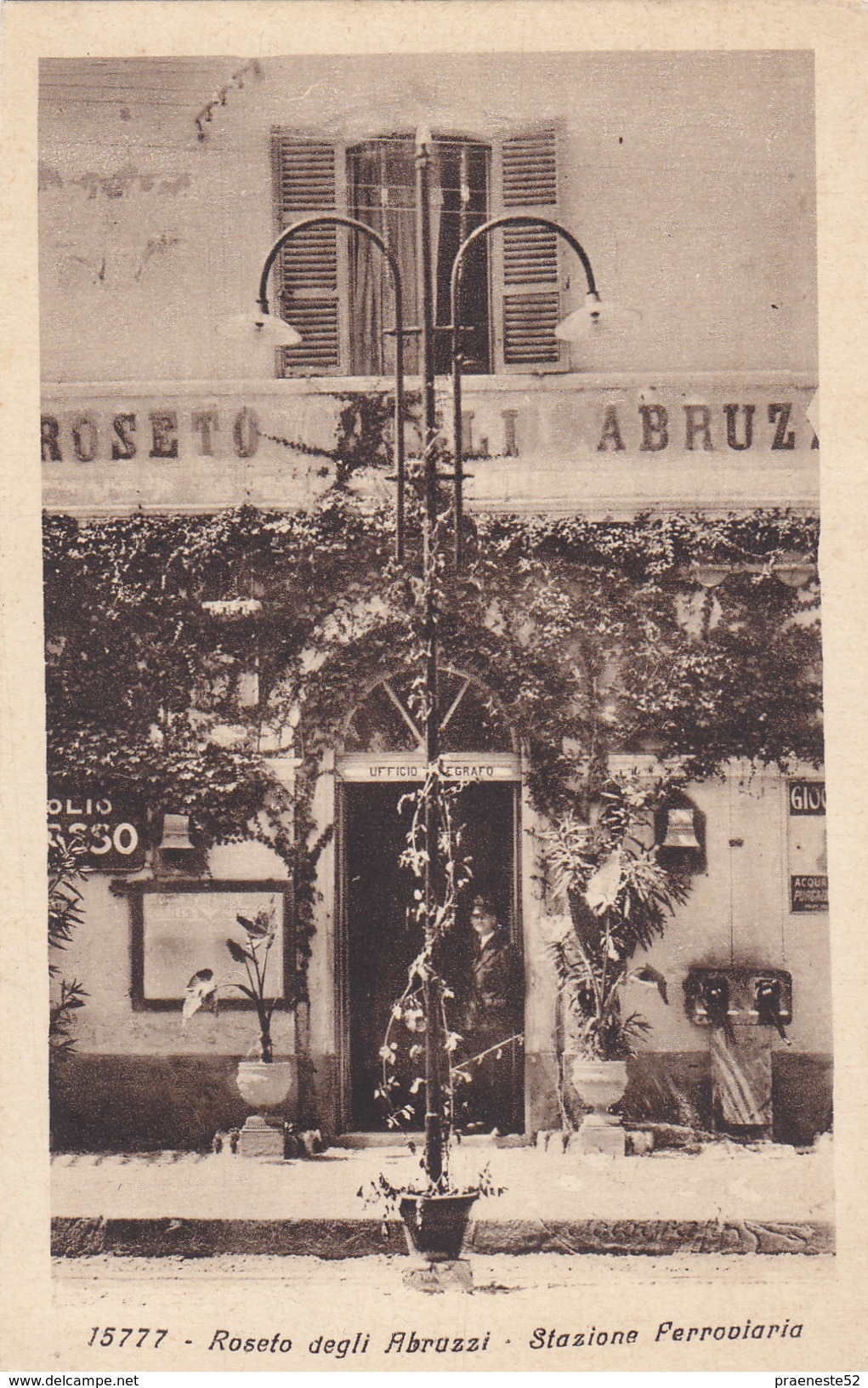 Teramo-roseto Degli Abruzzi-stazione Ferroviaria-treno-viagg.1939 - Stations - Zonder Treinen