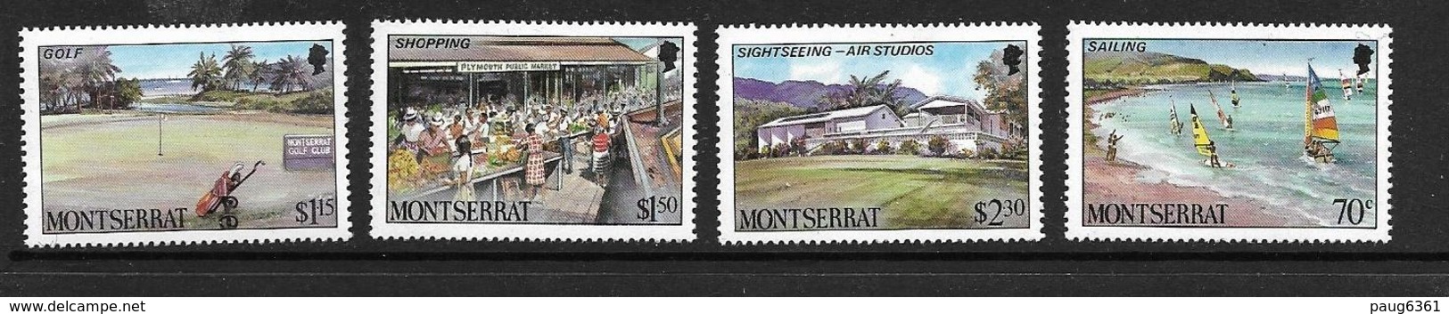 MONTSERRAT 1986 TOURISME   YVERT N°636/39  NEUF MNH** - Montserrat