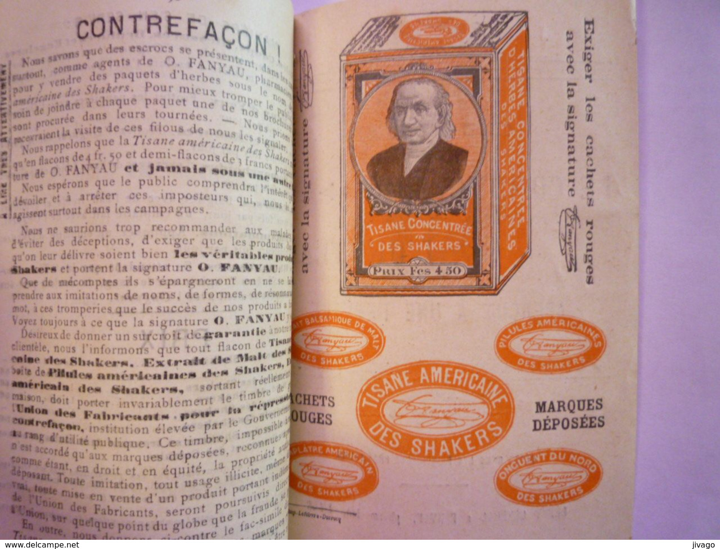 CALENDRIER  1898  de 32 pages avec récit  "Ce que le conducteur d'un train aperçut de sa fenêtre"