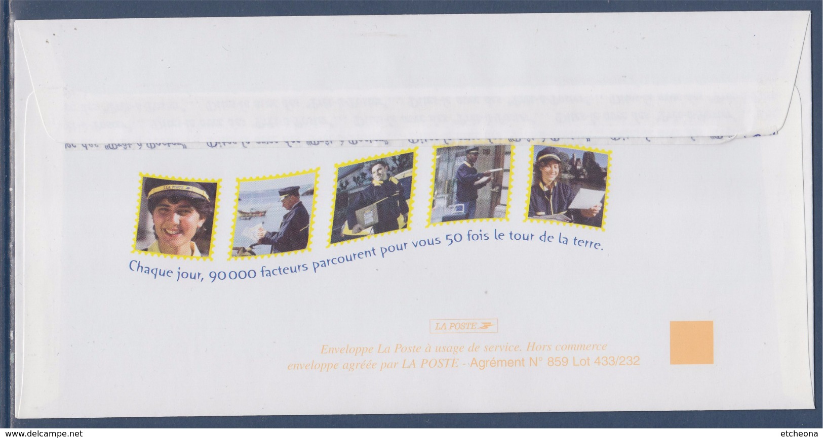 = Enveloppe Entier, "Votre Facteur Vous écrit" Reprise Du Timbre  N°3063, Non Circulé - Prêts-à-poster:Stamped On Demand & Semi-official Overprinting (1995-...)