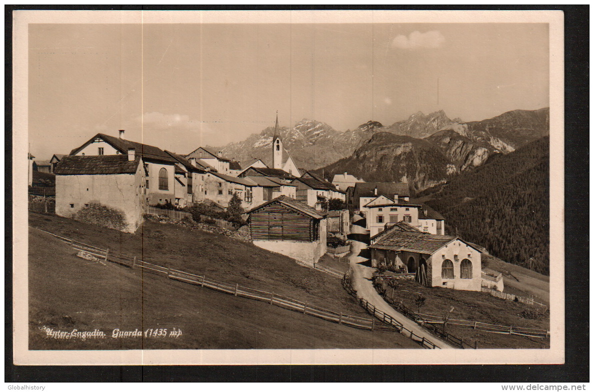 DC2598 - GRISONS - UNTER ENGADIN - GUARDA - PANORAMA VIEW - Guarda