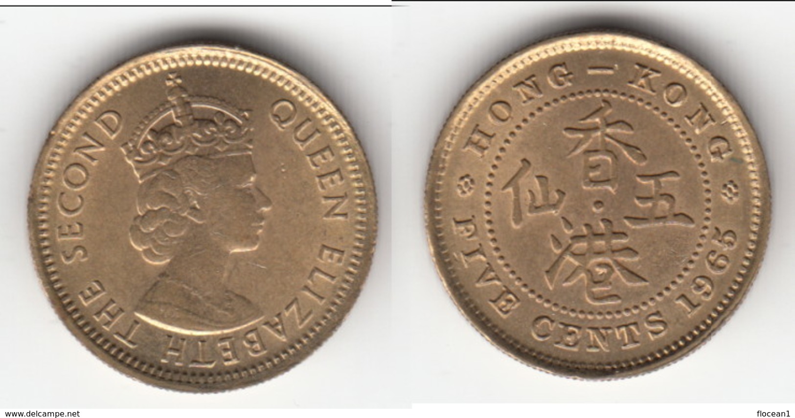 QUALITY **** HONG-KONG - 5 CENTS 1965 ELISABETH II **** EN ACHAT IMMEDIAT !!! - Hong Kong