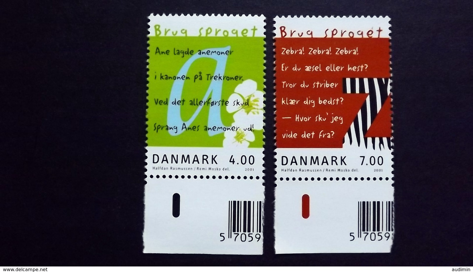 Dänemark 1271/2 **/mnh, Europäisches Jahr Der Sprachen - Nuevos