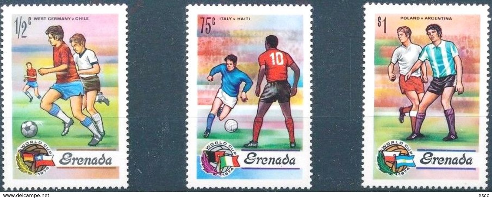 Mint Stamps Sport World Cup Soccer Football 1974   From Grenada - 1974 – Germania Ovest