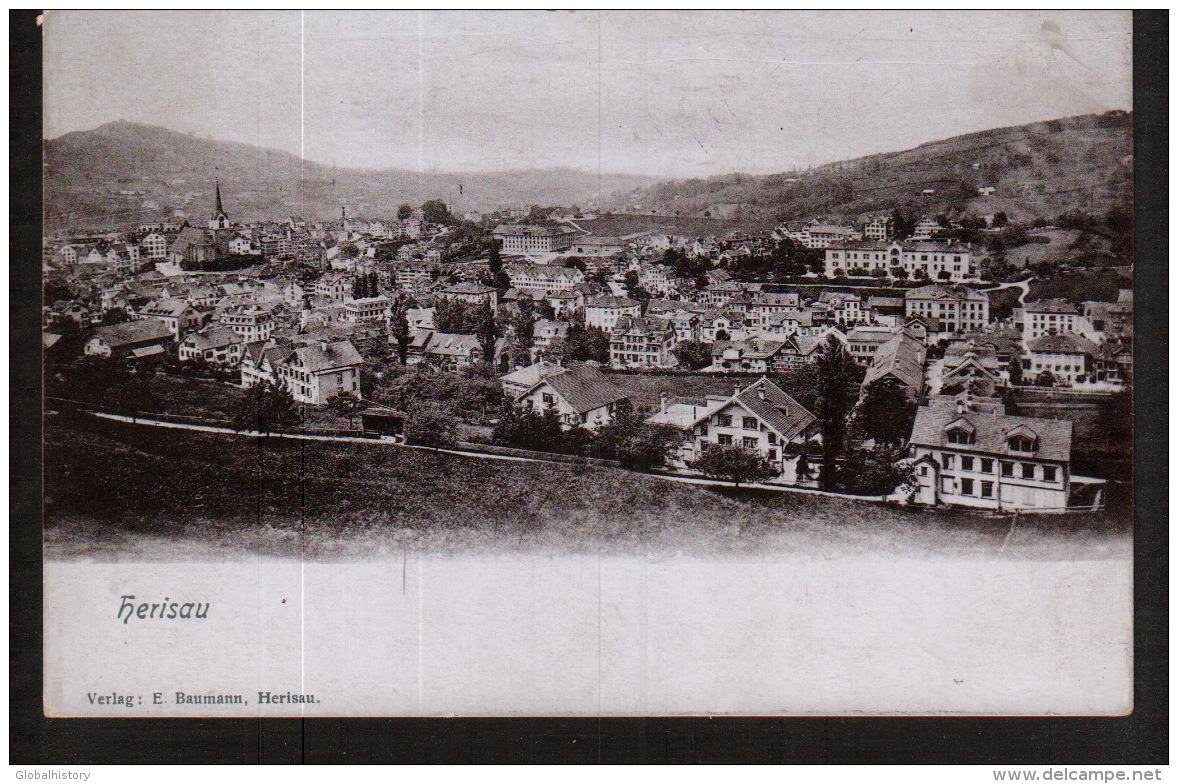 DC2648 - HERISAU 2X PANORAMA VIEW POSTCARDS - Herisau