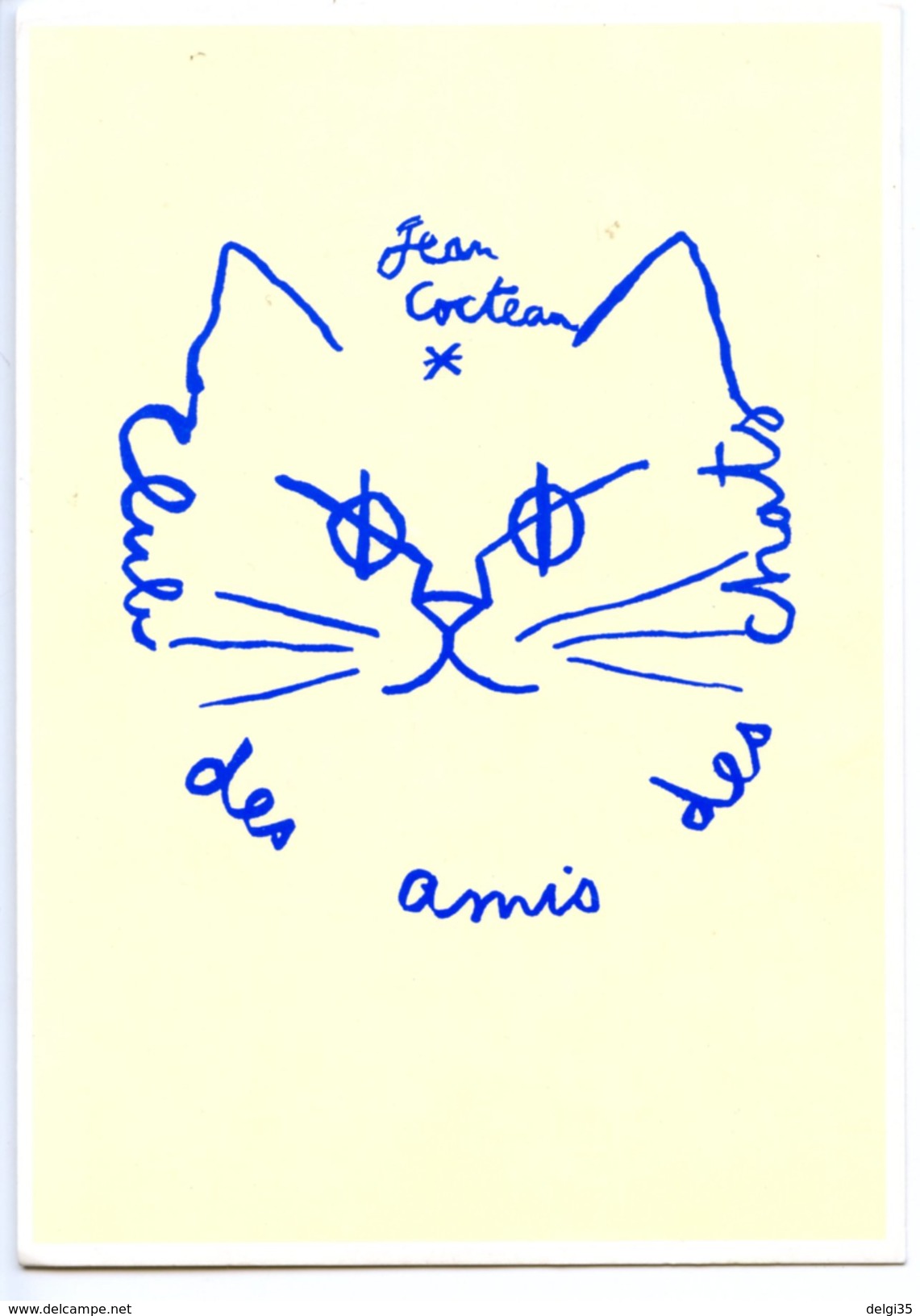 Jean COCTEAU   " Club Des Amis Des Chats " - Cocteau