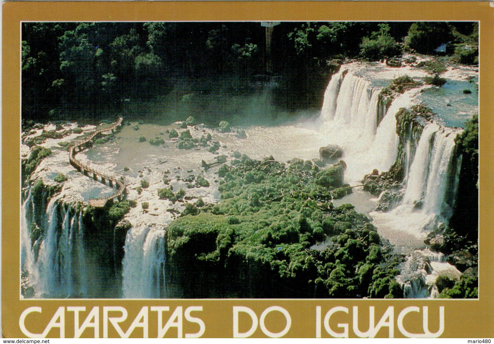 CATARATAS  DO IGUACU   SALTOS  FLORIANO     2 SCAN   (VIAGGIATA) - Altri