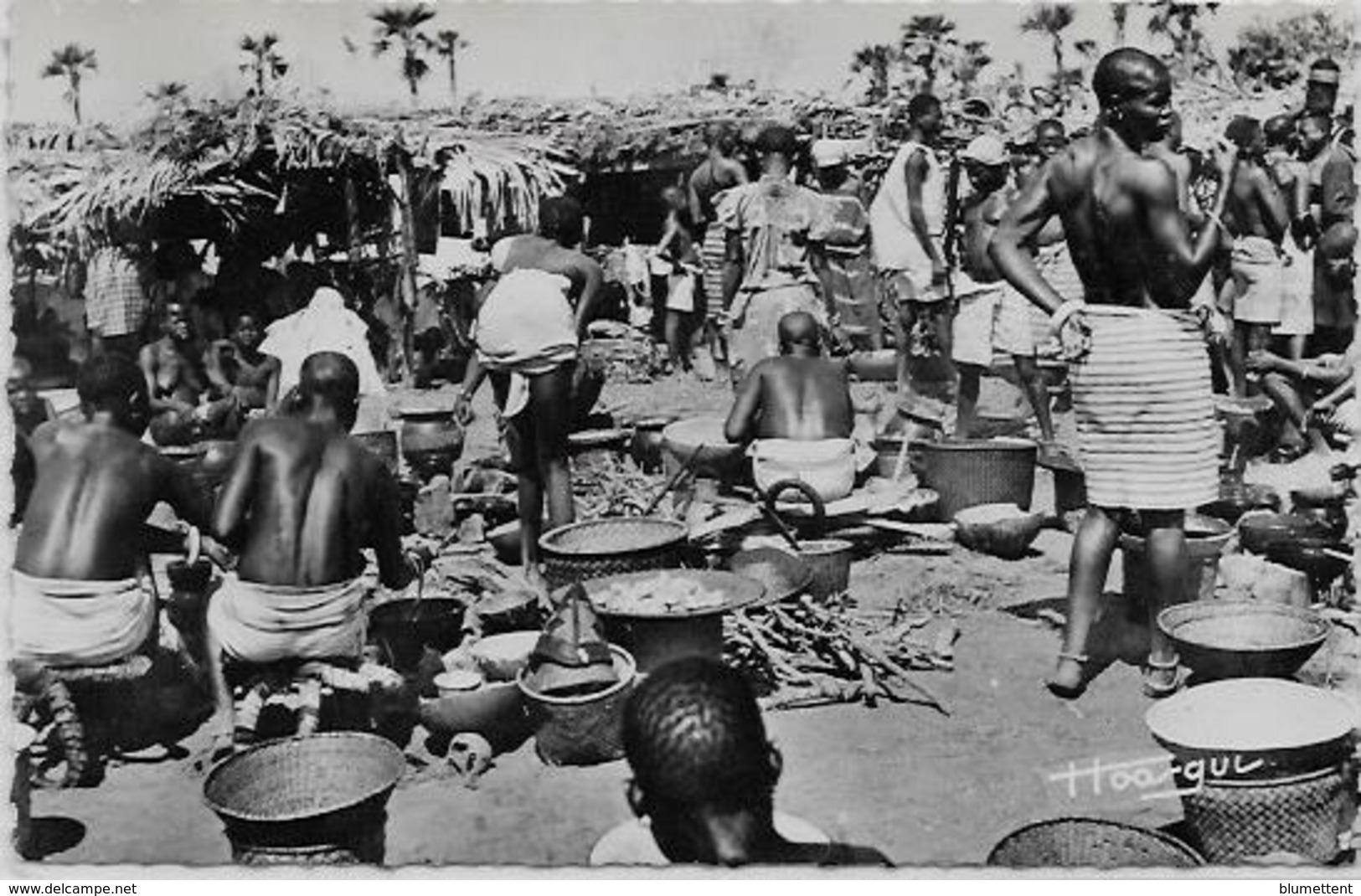 CPSM TCHAD Afrique Noire écrite Type Marché - Chad