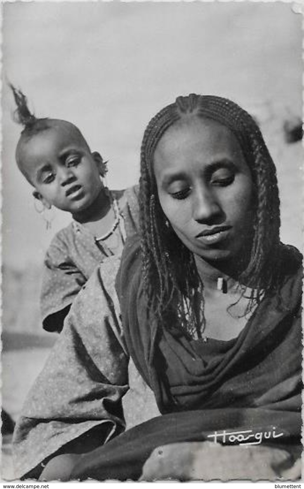 CPSM TCHAD Afrique Noire écrite Type Femme TOUBOU - Chad