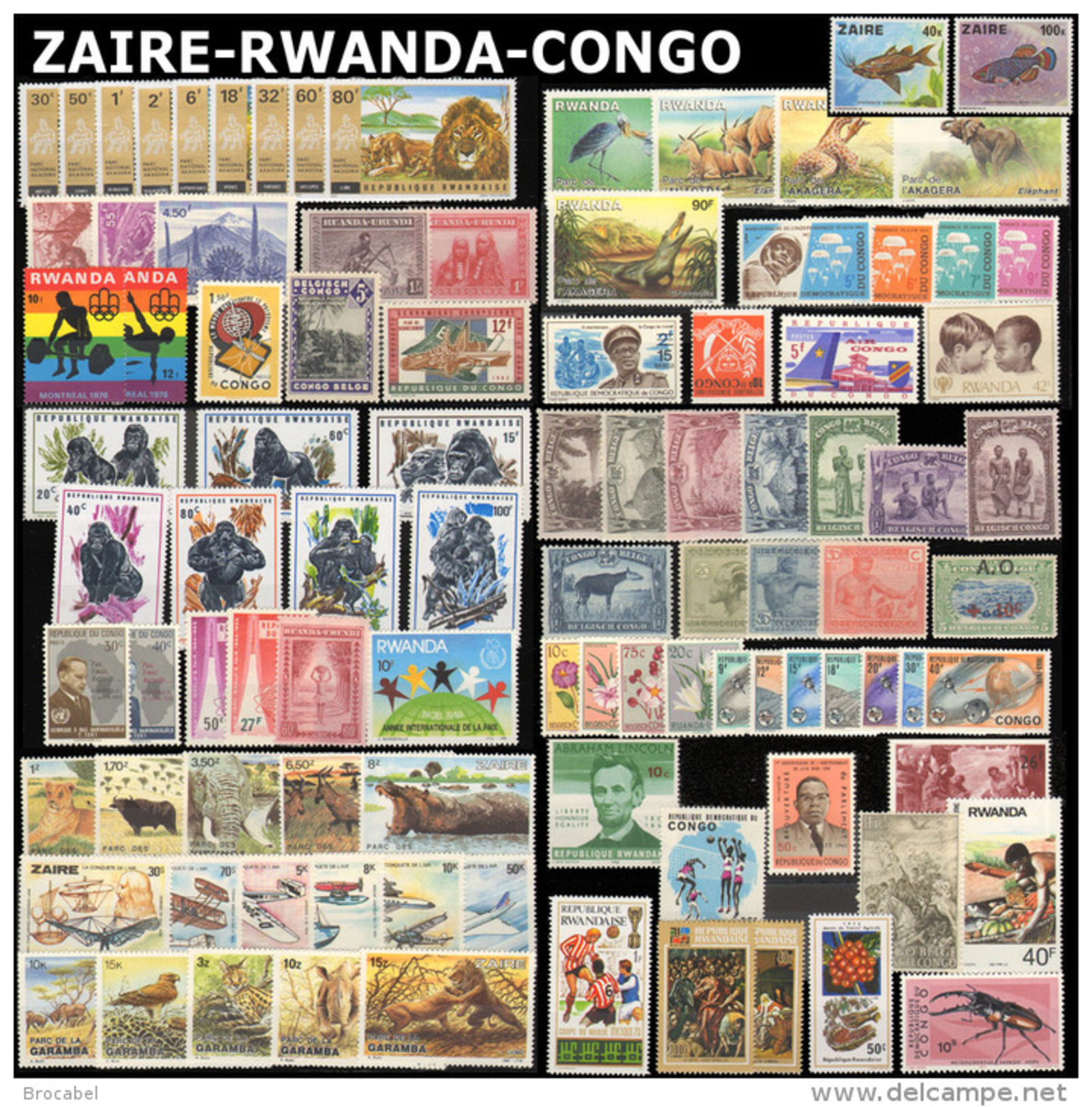 Congo - Sénégal - Ruanda - Rwanda - Zaire - Burundi - Sud-Kasai - Exotiques - CentrAfrique - Mauritanie ...  NO RESERVE! - Africa (Varia)