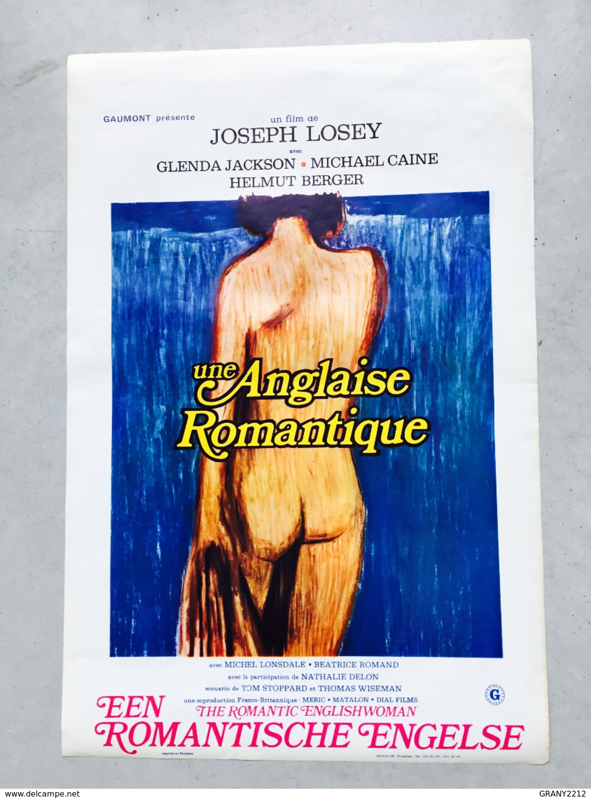 Michael Caine,Helmut Berger,Glendale Jackson,Michel Lonsdale,Nathalie Delon"une Anglaise Romantique"(Joseph Losey) - Manifesti & Poster