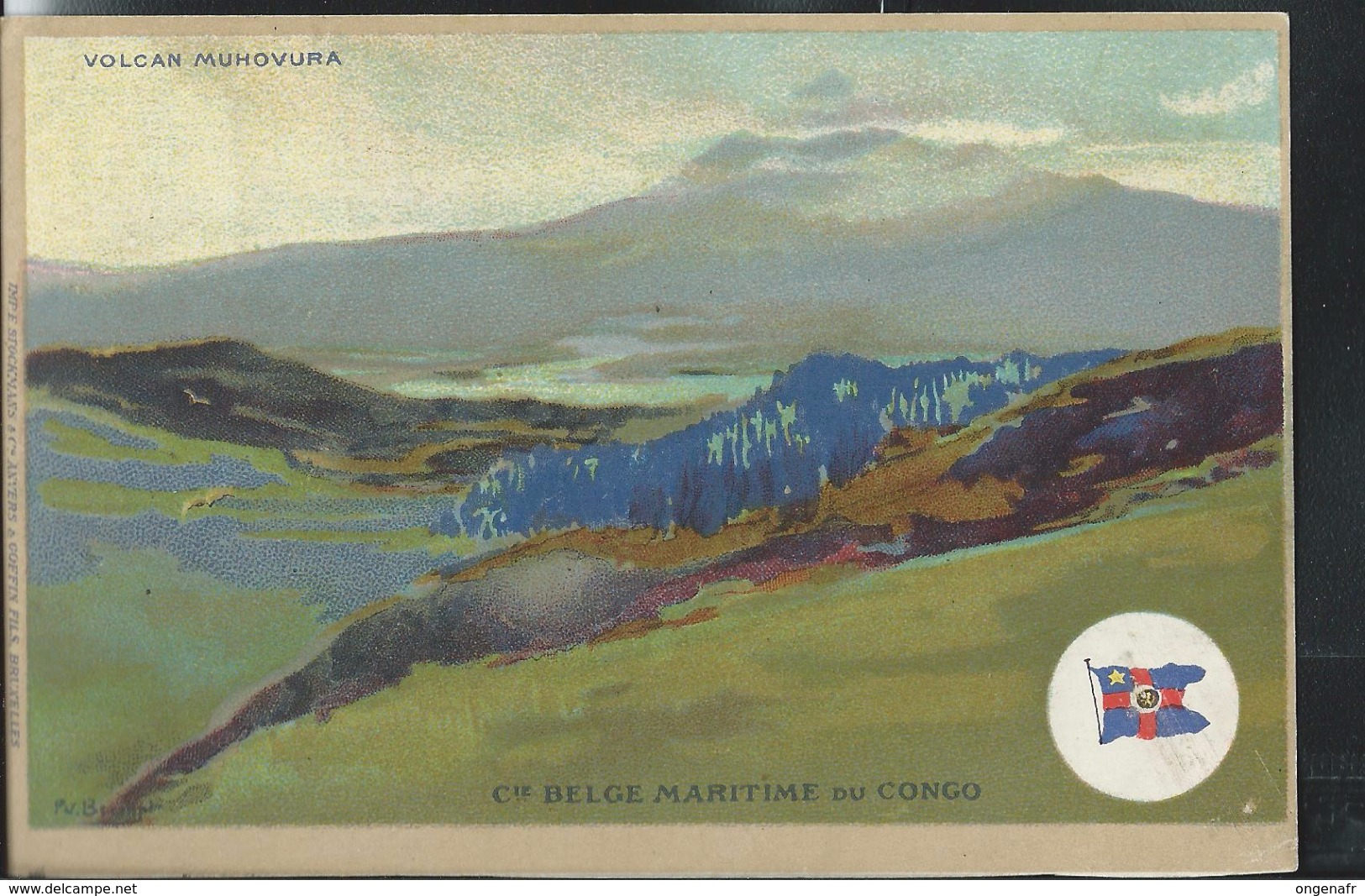 Volcan Muhovura: Cte; Belge Maritime Du Congo , Obl: Niel 29/07/1921 - Interi Postali