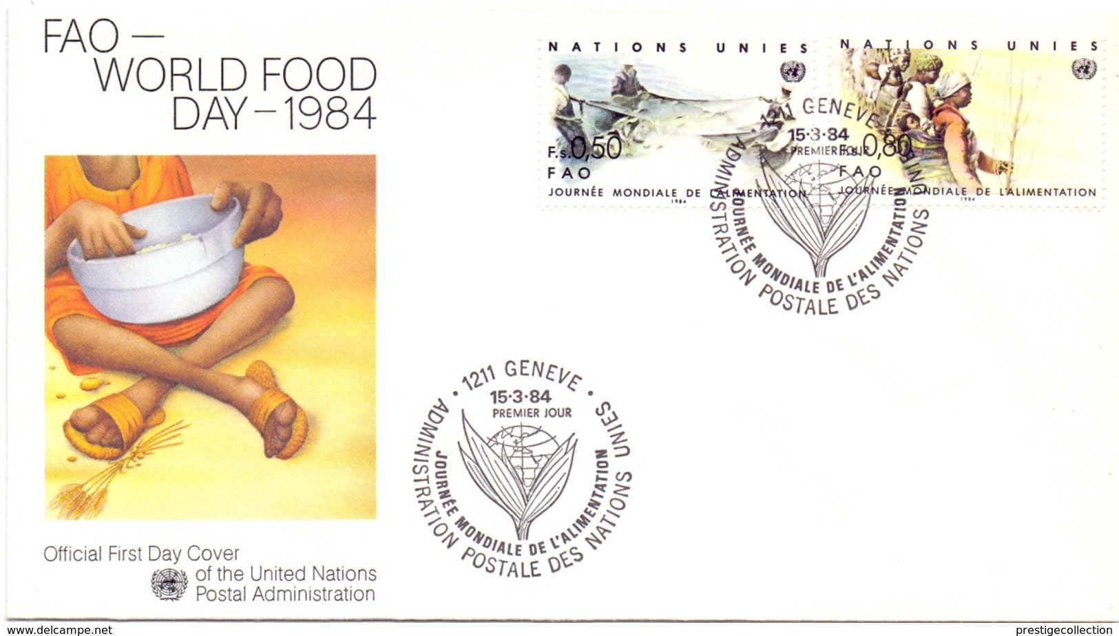 WORLD FOOD DAY 1984 GENEVE NATIONS UNIES  (GEN170108) - Agriculture