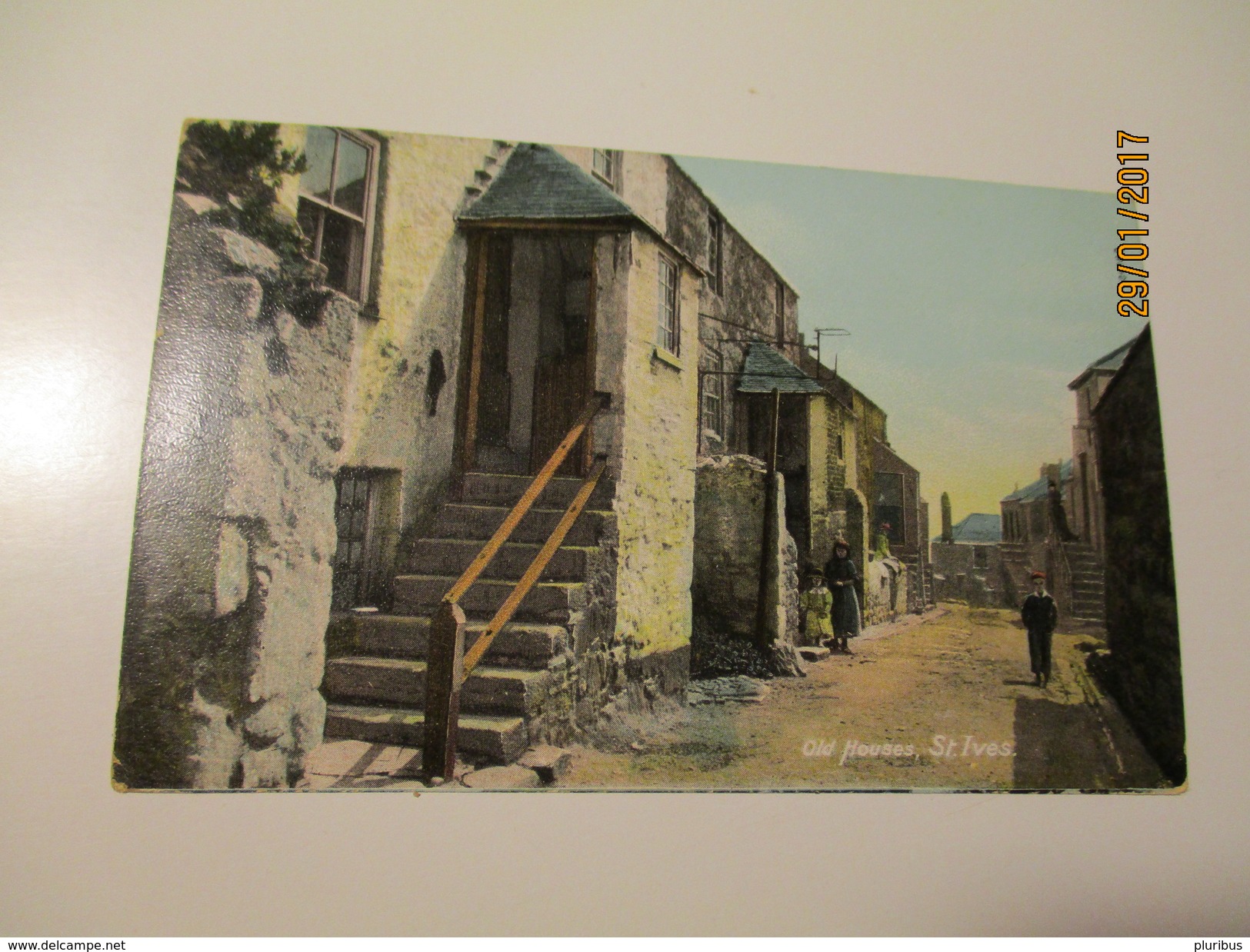 ST. IVES , OLD HOUSES  , 1906  , OLD POSTCARD , 0 - St.Ives