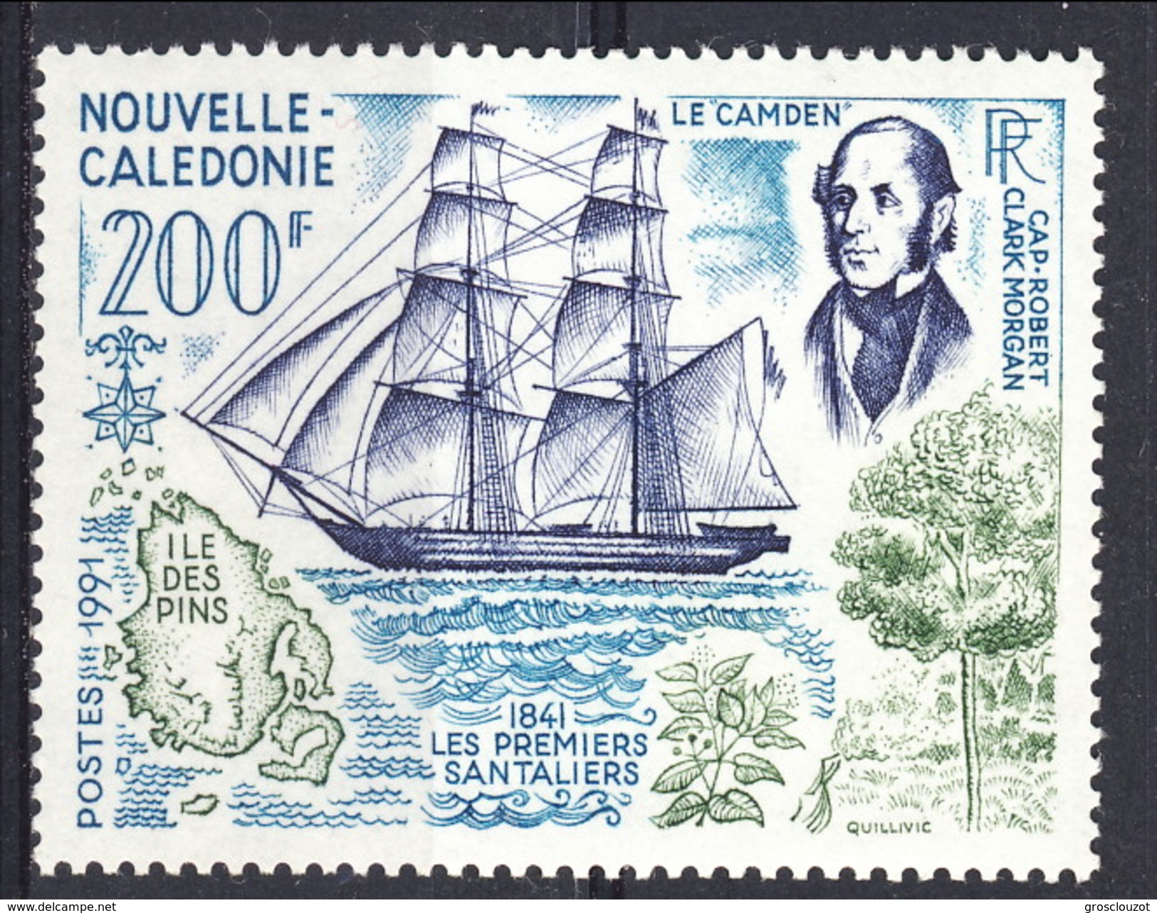 Nouvelle Caledonie 1991 N. 622 MNH Cat. &euro; 6.20 - Nuovi