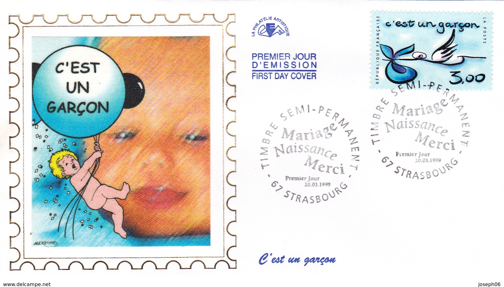 FRANCE    1999   FDC  Y.T. N° 3232  Oblitéré - 1990-1999