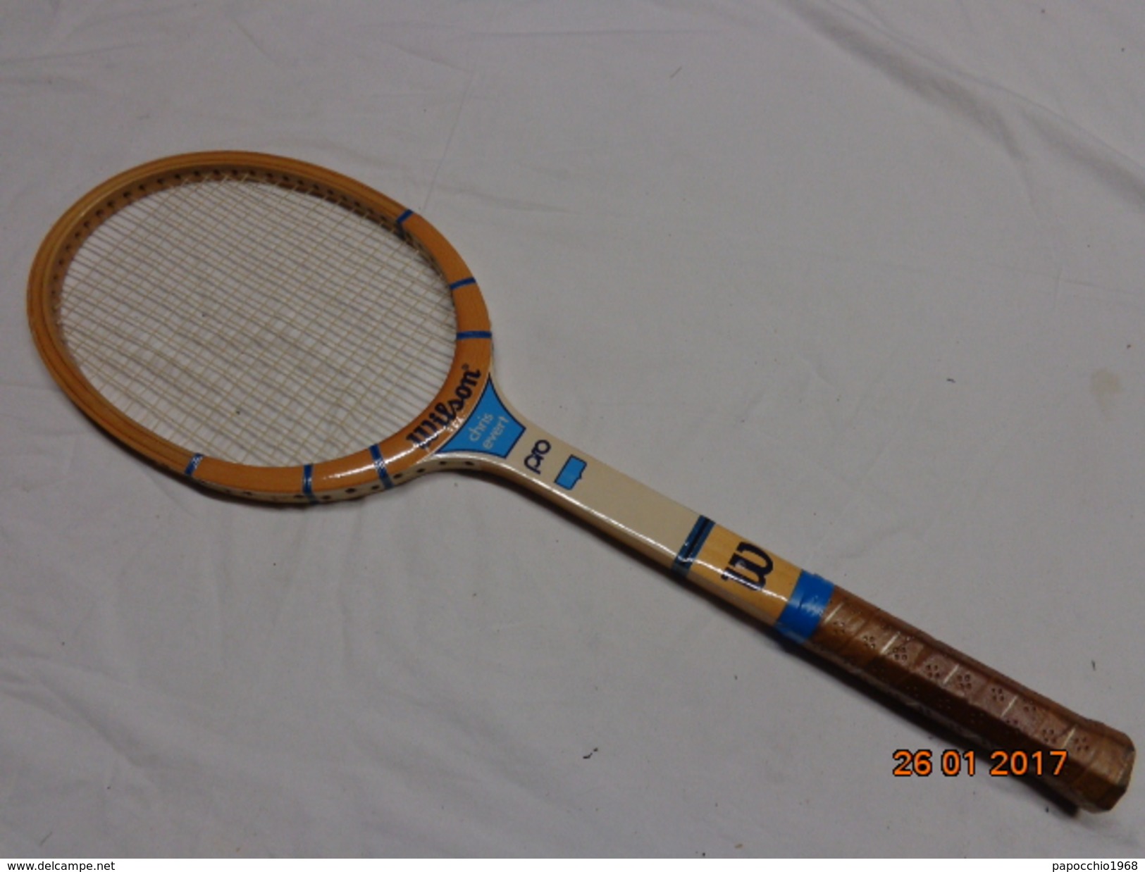 WILSON CHRIS EVERT PRO  RACCHETTA DA TENNIS VINTAGE EPOCA RAQUETTE RACKET - Abbigliamento, Souvenirs & Varie