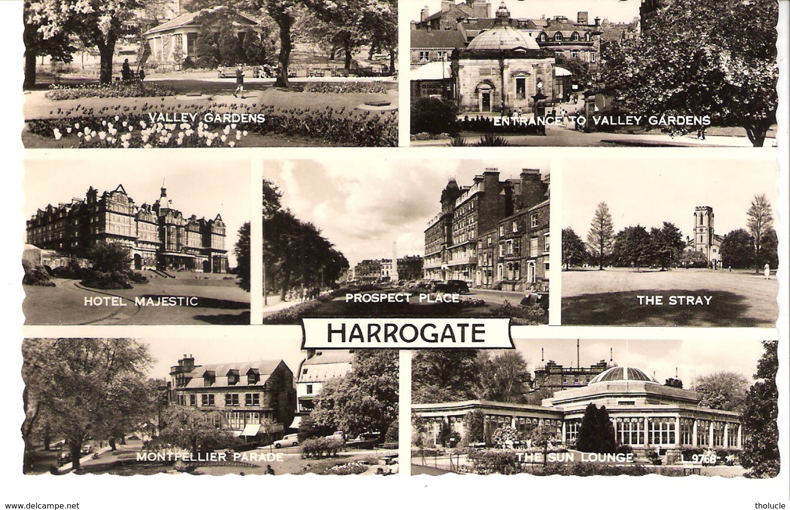 Angleterre-Harrogate-Yorkshire+/-1950-Valey Gardens-Hotel Majestic-Montpellier Parade-Prospect Place-The Stay-Sun Lounge - Harrogate