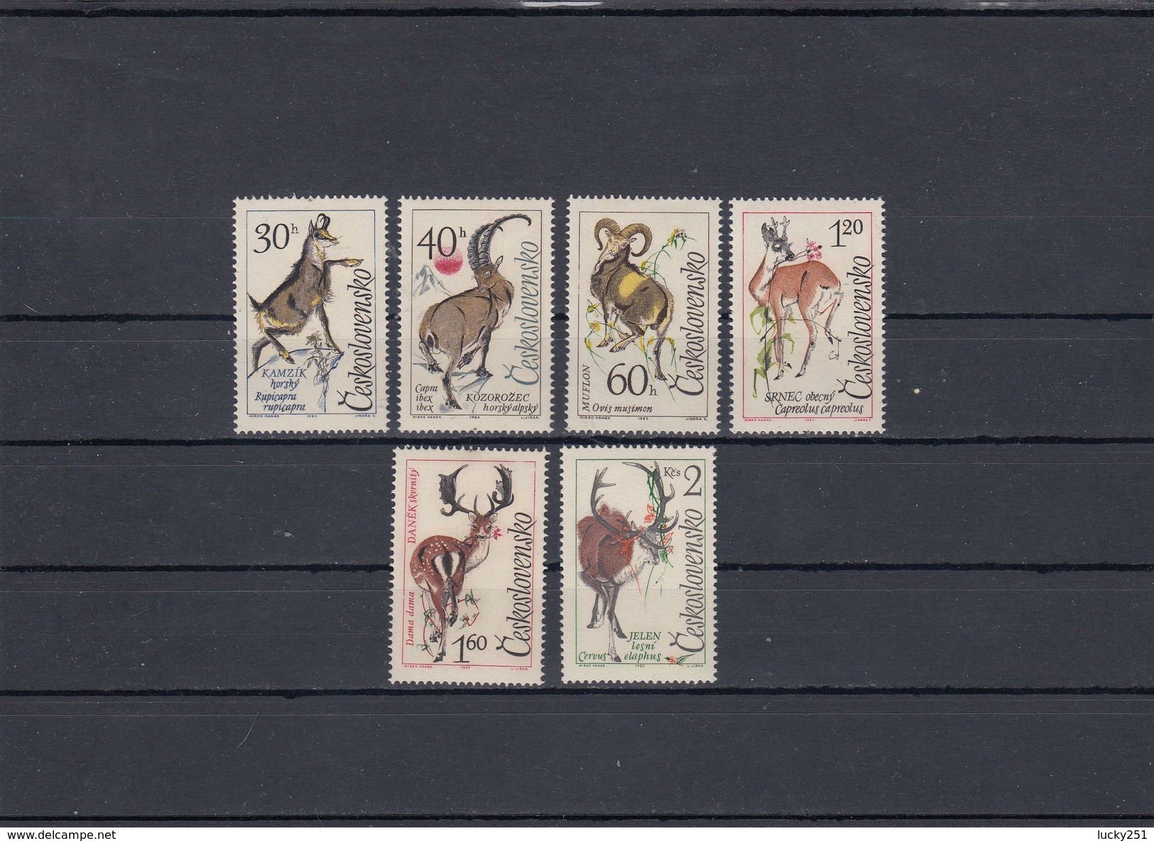 Tchécoslovaquie - Mammifères Divers - Neufs** - Année 1963 - Y.T. 1306/1311 - Unused Stamps