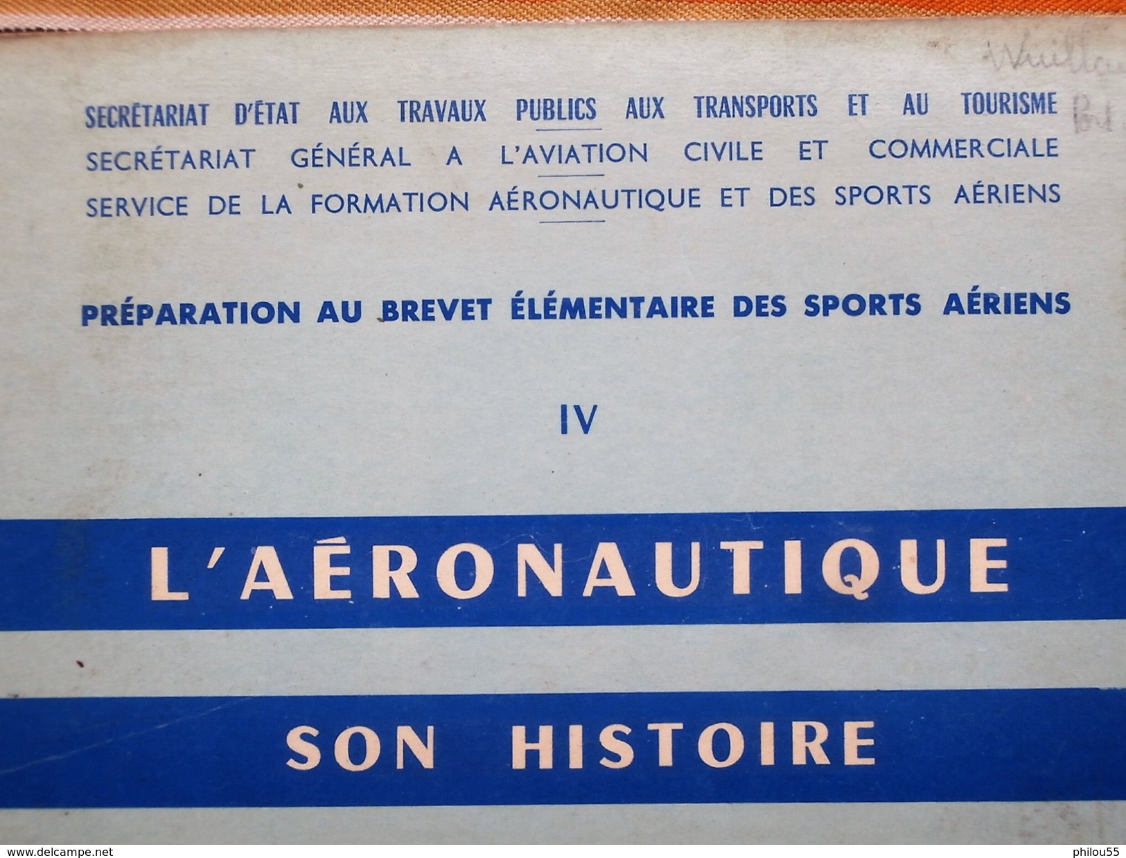 L AERONAUTIQUE SON HISTOIRE IV Preparation Au Brevet Elementaire Des Sports Aeriens  BIE SALOMON - Manuals